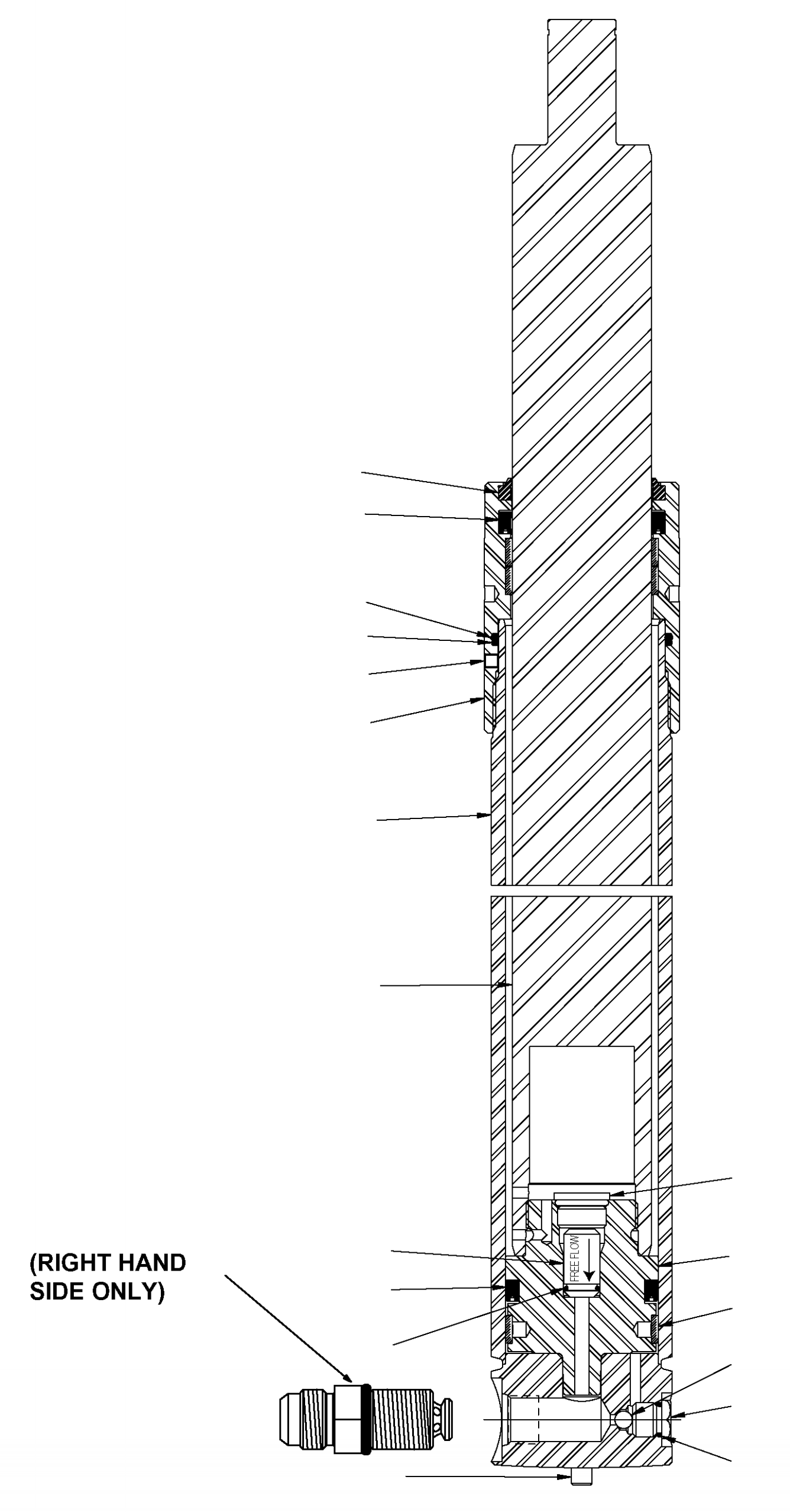 MAIN LIFT CYLINDER, 87 OCL CC1001522 KOMATSU