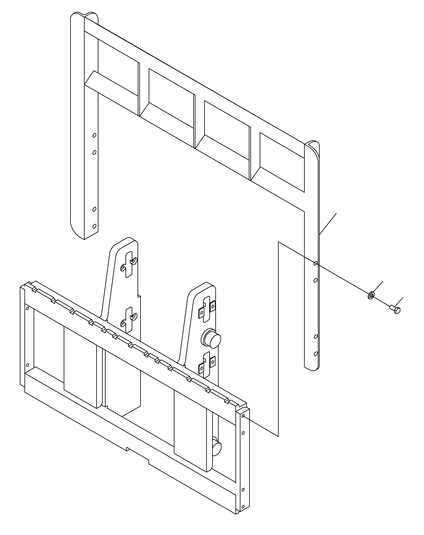 GUARD, H=42 IN. (1070MM) 37C-7A4-5010UE KOMATSU