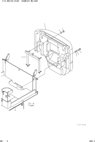 Резиновый элемент 3BA-43-51140 KOMATSU