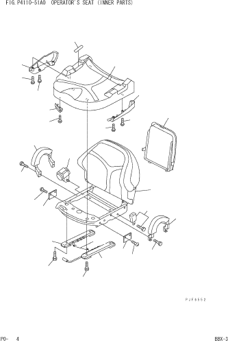 BACK (SUSPENSION TYPE) 3EB-50-49110 KOMATSU