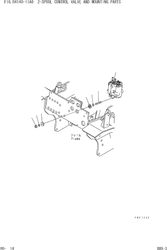 CONTROL VALVE, 2-SPOOL 3BB-61-55110 KOMATSU