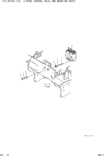 CONTROL VALVE, 3-SPOOL, WITH PORT RELIEF VALVE 3BB-61-56210 KOMATSU