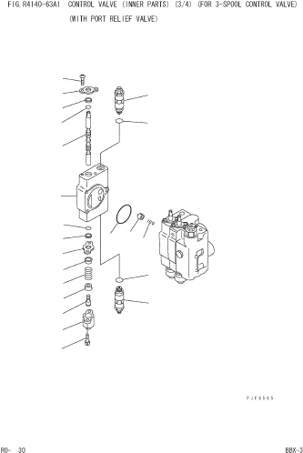 SPOOL SECTION KBC0213-31227 KOMATSU