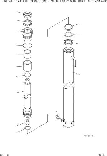 Стопорное кольцо KB30141-91048 KOMATSU