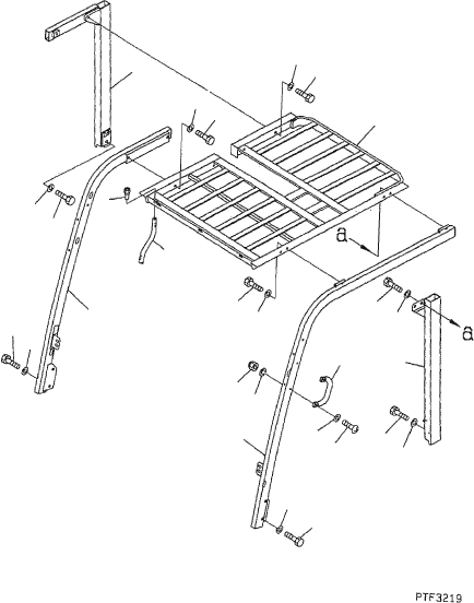 REAR STAY, R.H. (EXG) 3BB-51-42150YD KOMATSU