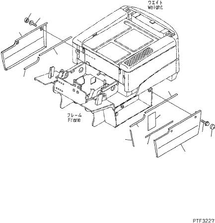 WEATHER STRIP 37A-2DP-4060 KOMATSU