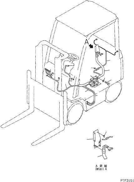 WIRE HARNESS (EXG) 3BB-55-43631 KOMATSU