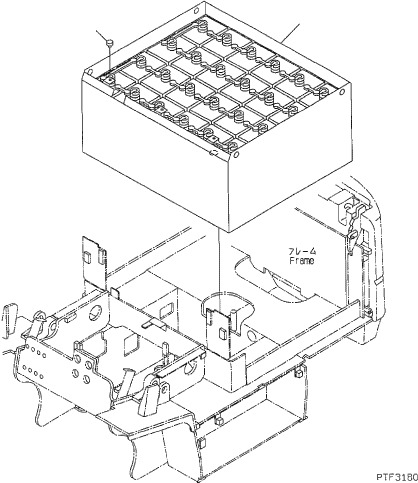 BATTERY ASSY (FURUKAWA 72V-450AH) 37B-2D8-4010 KOMATSU