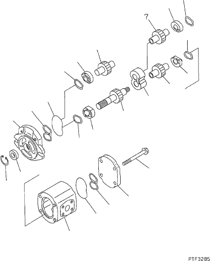 GEAR ASSY KBB591B-10067 KOMATSU