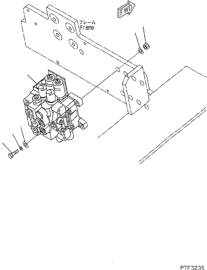 CONTROL VALVE ASSY (2CV) 3BA-61-51210 KOMATSU