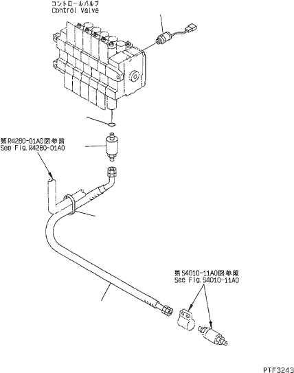 Шланг 3BA-66-52540 KOMATSU