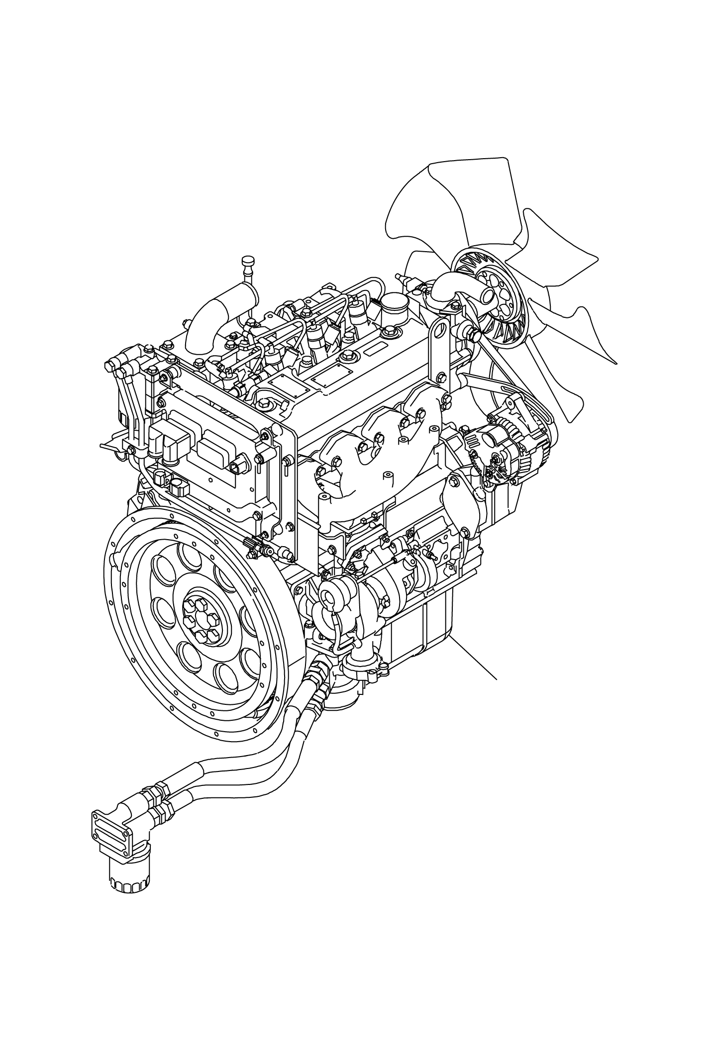 ENGINE, SAA4D95LE TIER3 (WITH A/C) 37D-1DB-5322 KOMATSU