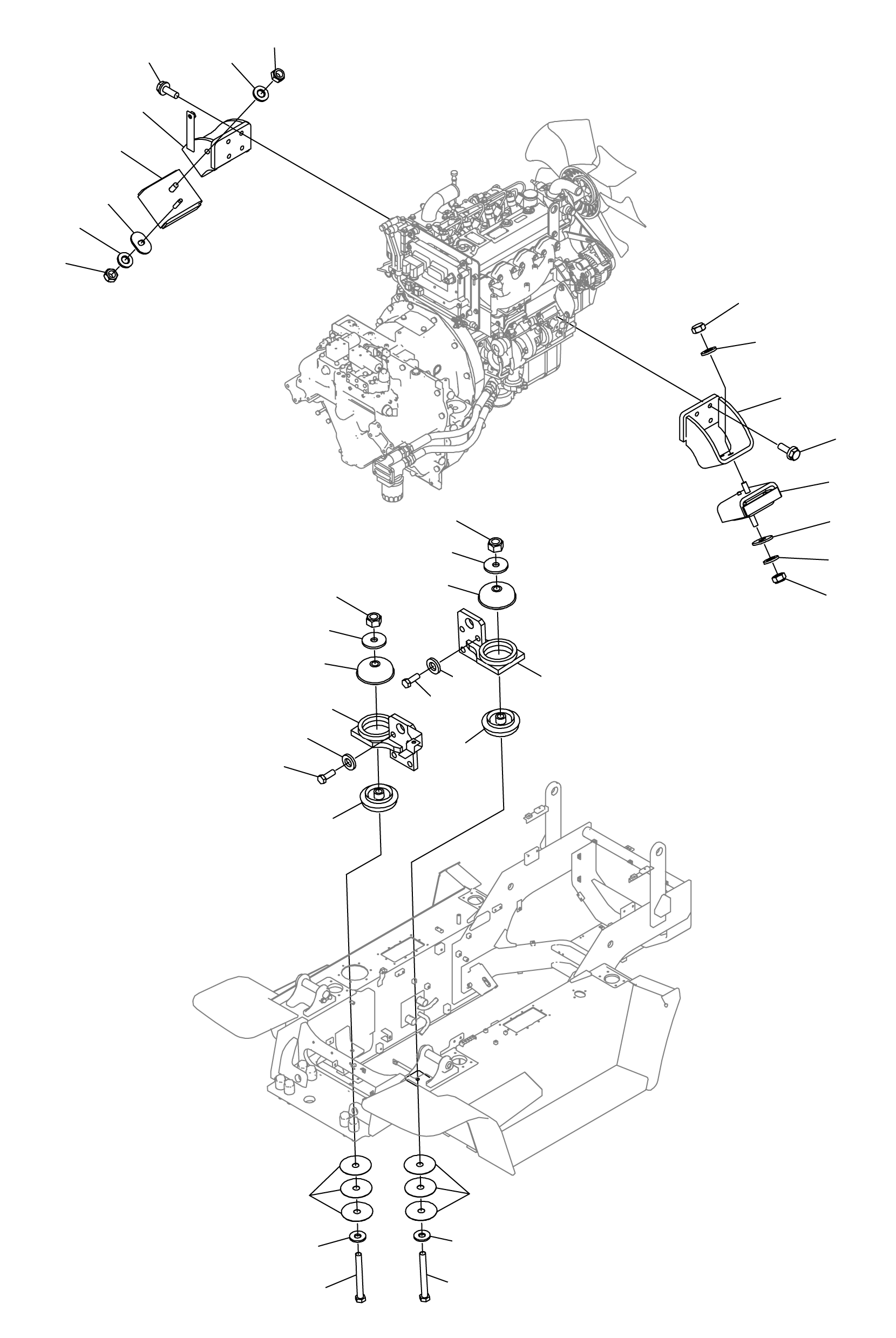 Резиновый элемент 3FD-02-31250 KOMATSU
