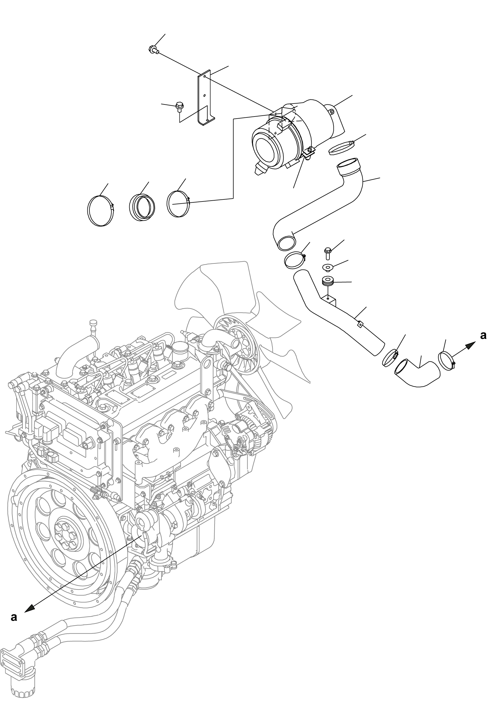 Шланг 3FD-02-33170 KOMATSU