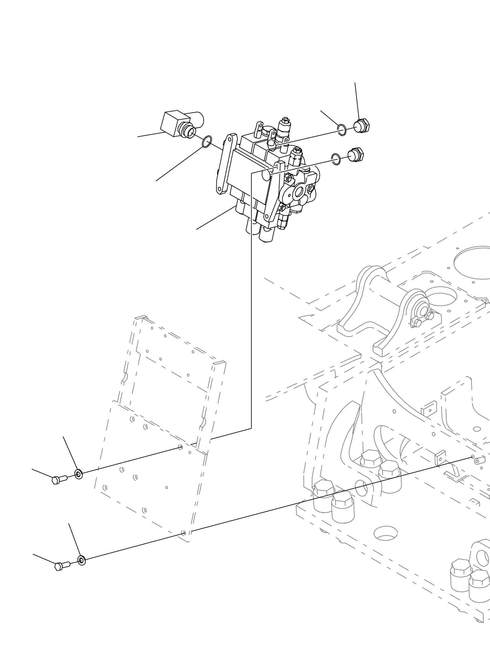 CONTROL VALVE ASSY, 3-SPOOL 3FD-61-31310 KOMATSU