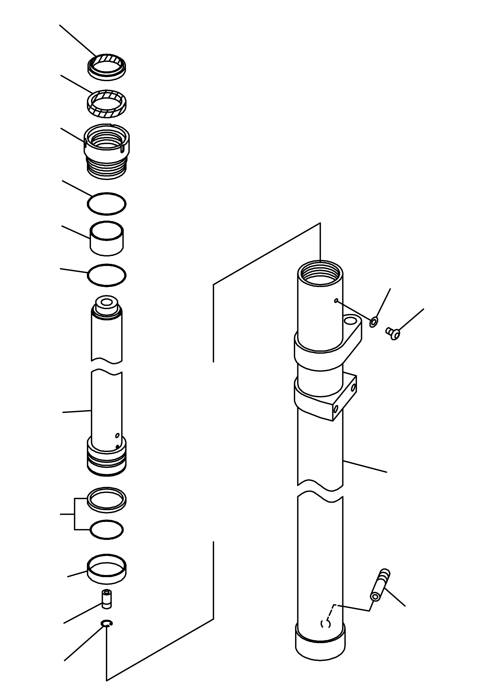 CYLINDER (FOR 3.0M MAST) KBB6717-54501 KOMATSU