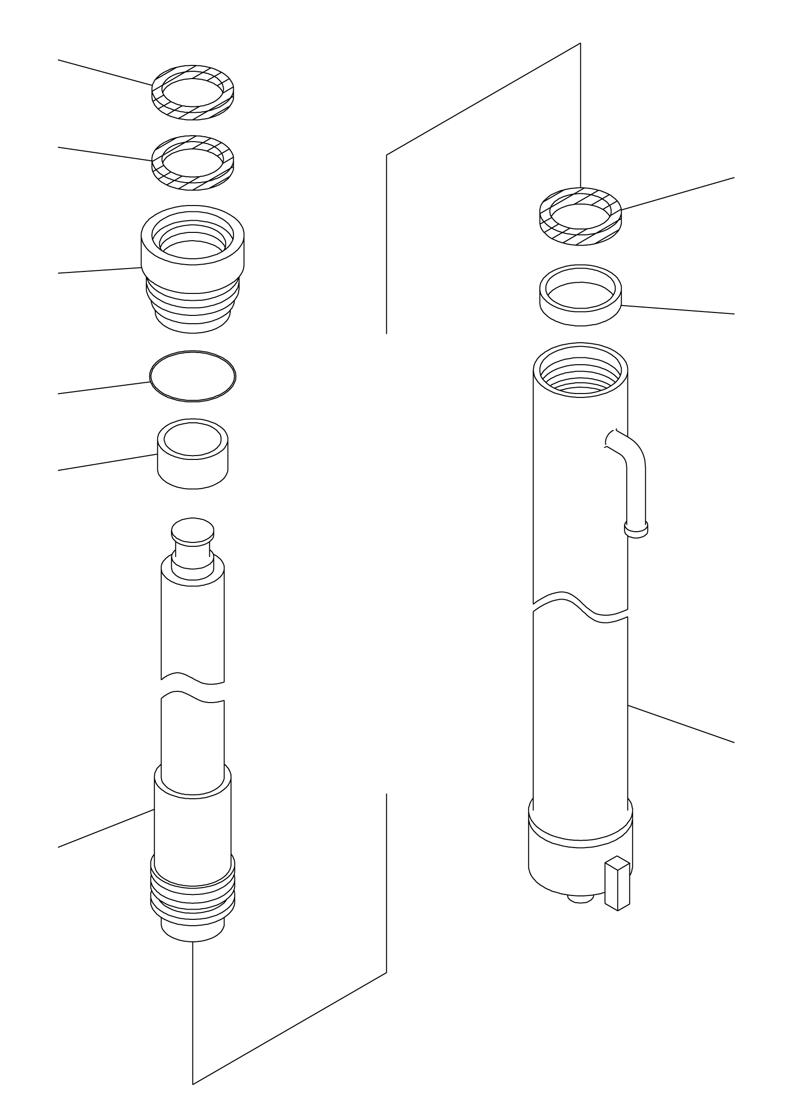 CYLINDER (FOR 6.0M MAST) 707-16-80600 KOMATSU