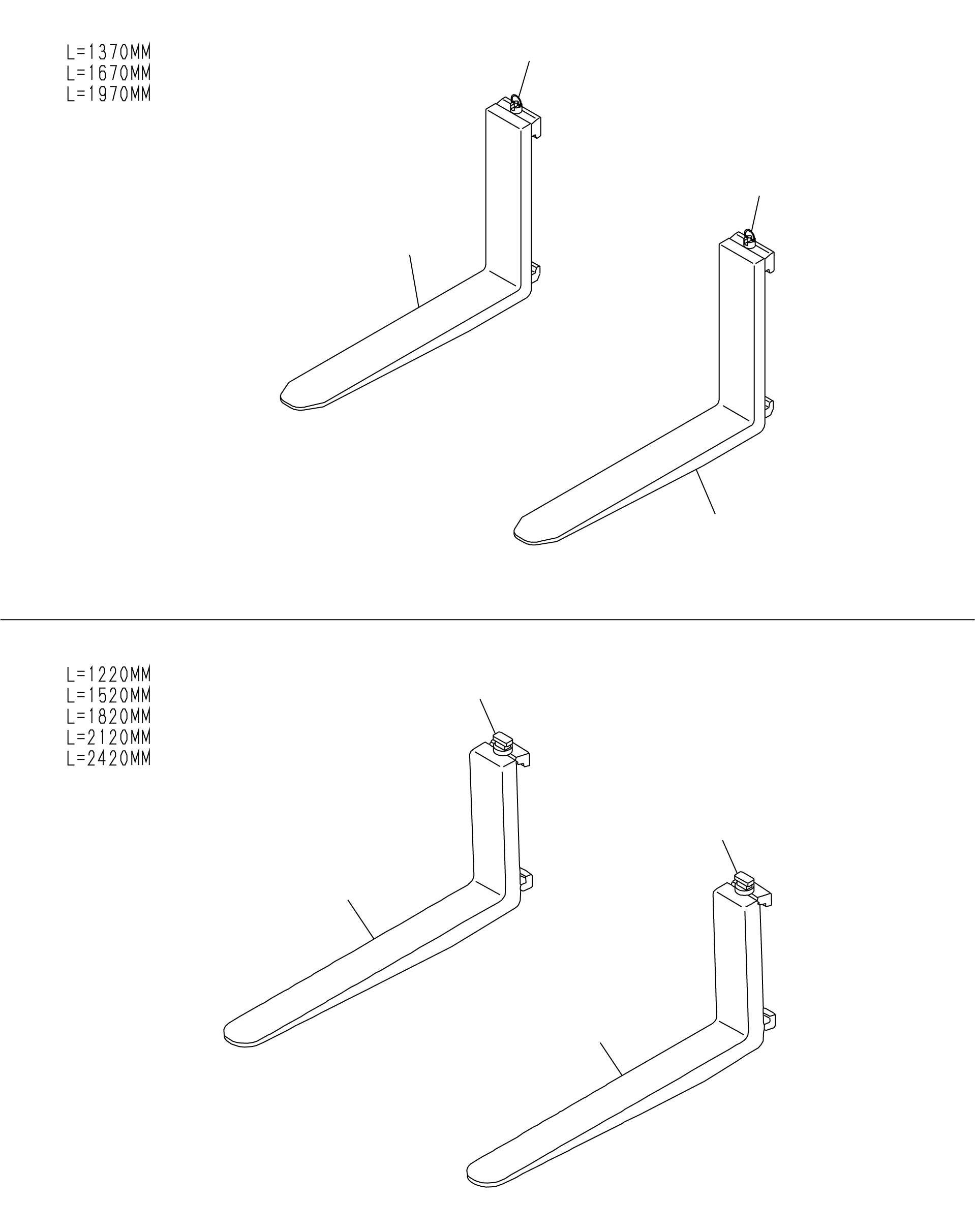 FORK ASSY (L=1520MM) 30D-7D1-D150NK KOMATSU