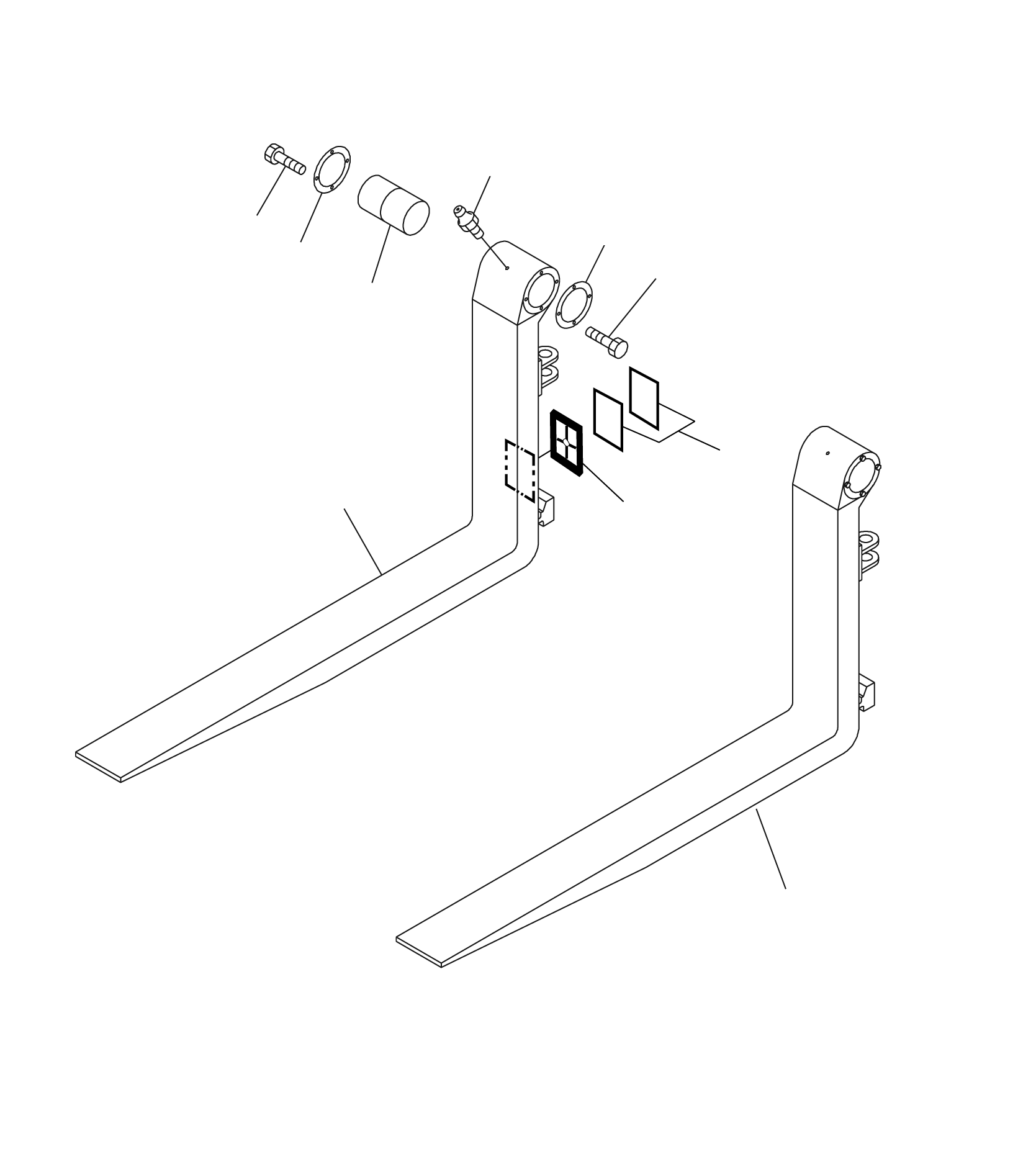 FORK ASSY (L=1820MM) 37D-ZCZ-1090NK KOMATSU