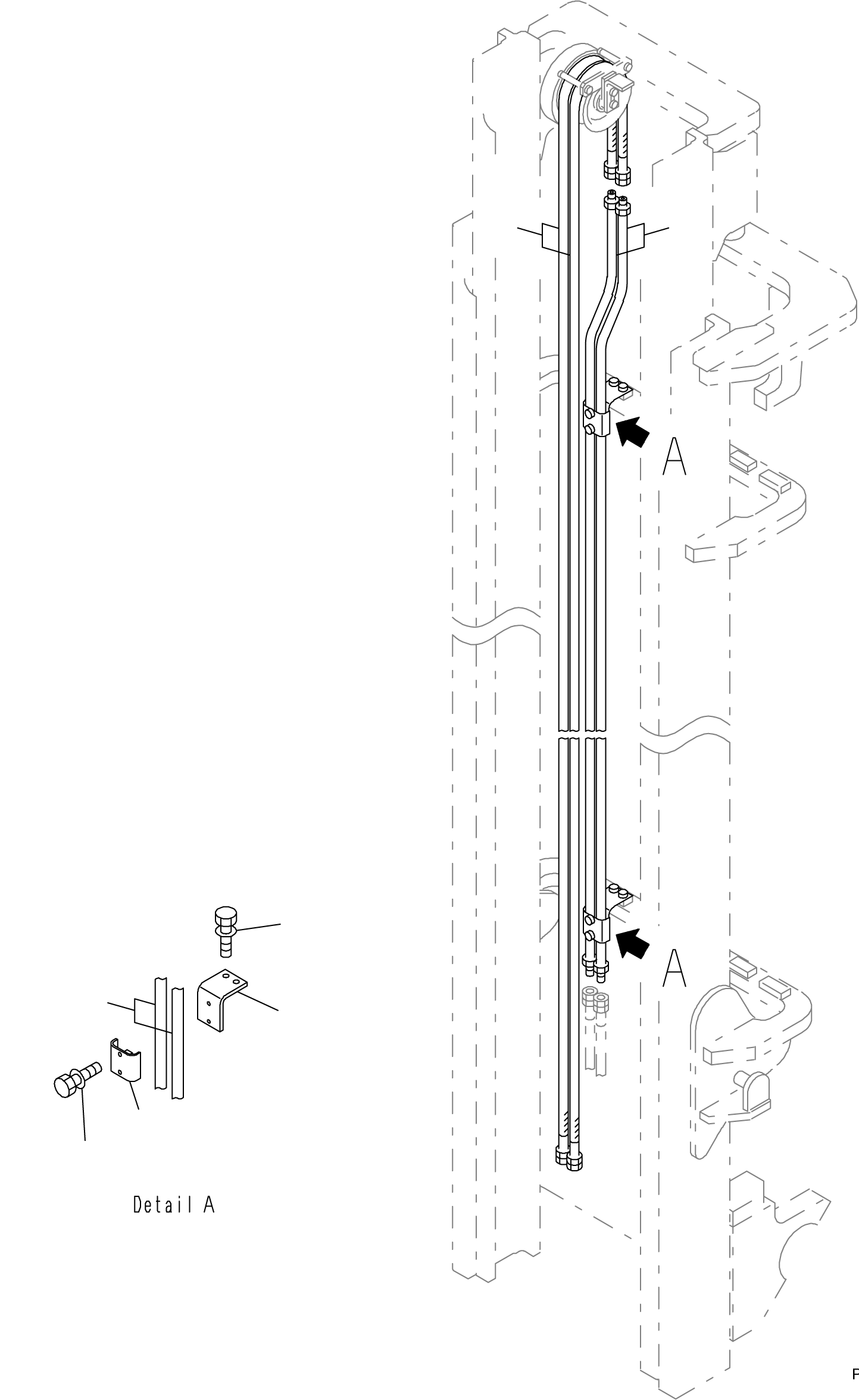 PIPE (4.5M) 37D-ZFU-2610SG KOMATSU