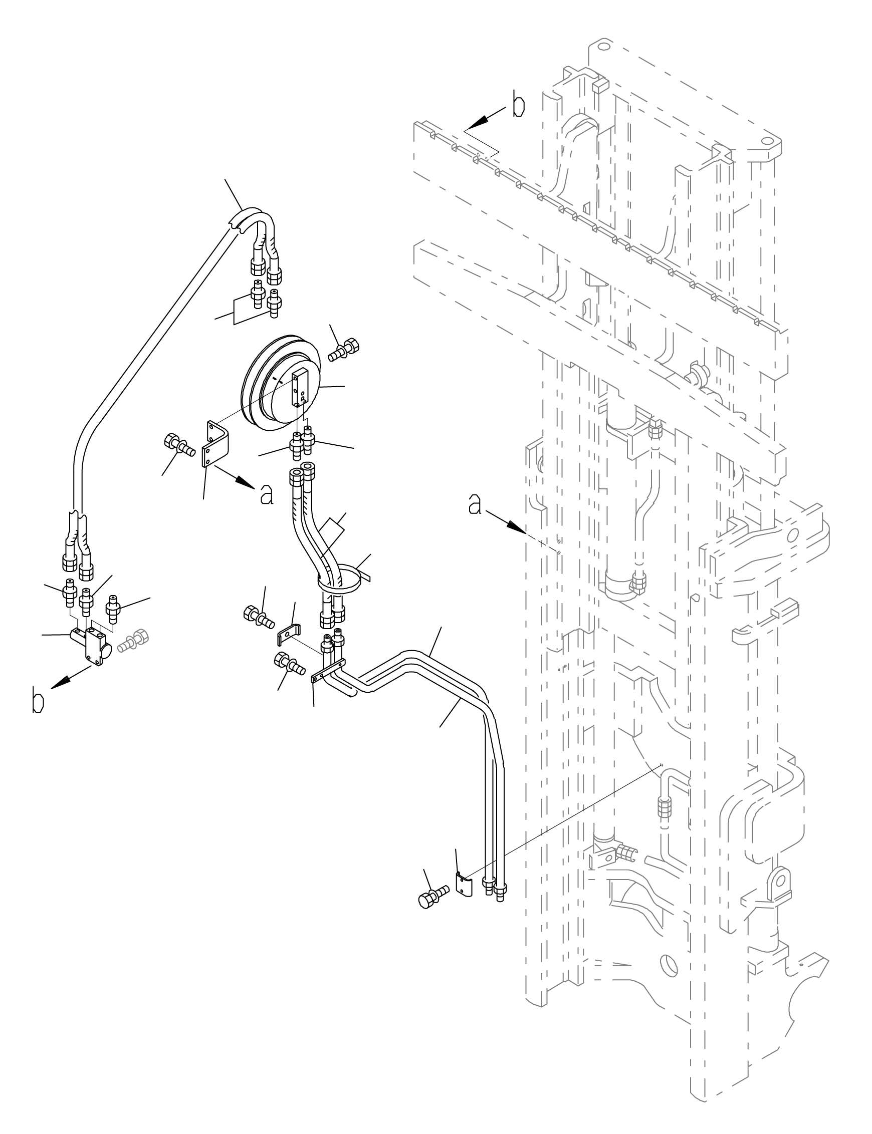 BLOCK ASSY 45C-2MP-1200UE KOMATSU