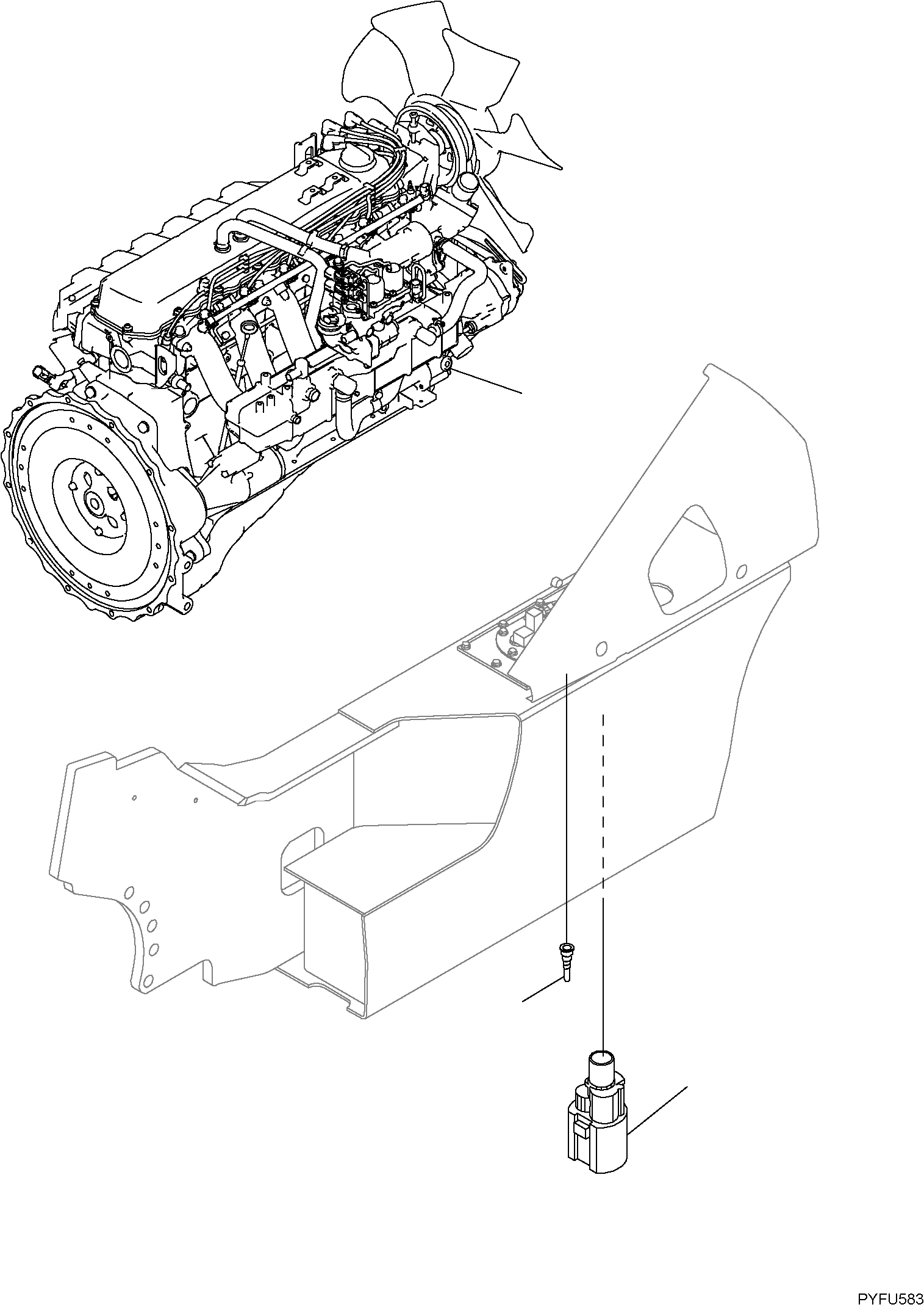 ENGINE ASSY, TB45, DUAL FUEL 37C-1DA-5120 KOMATSU