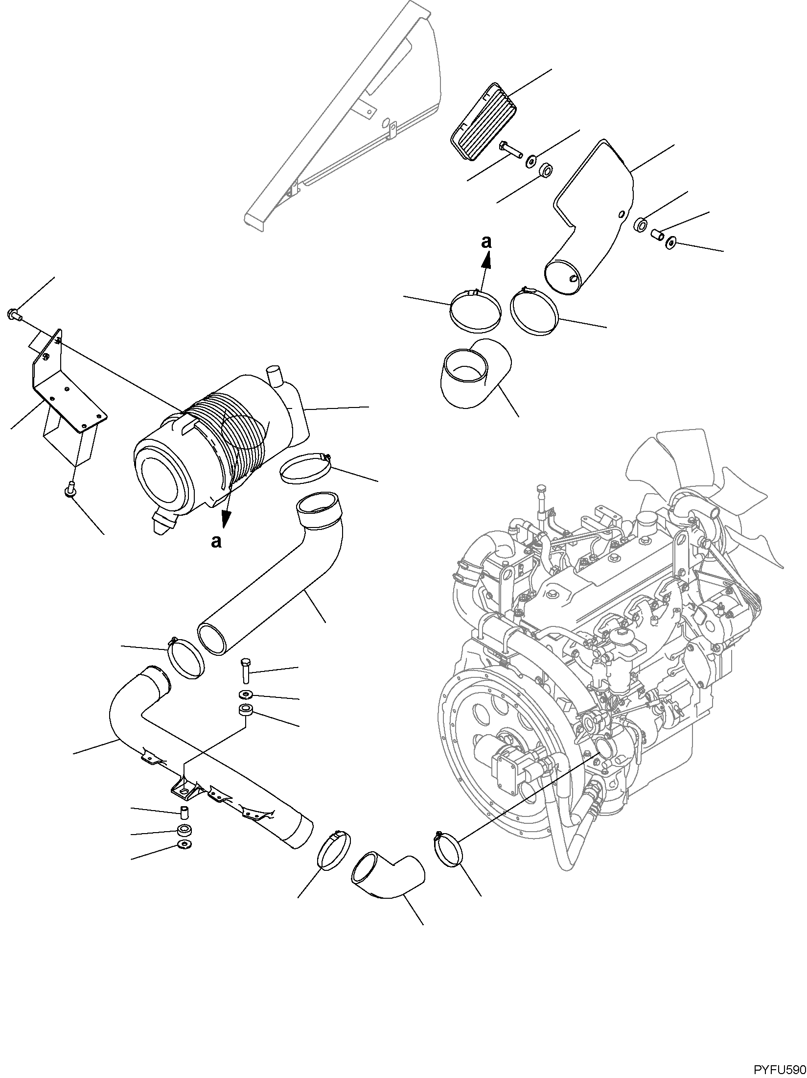 Шланг 3EC-02-53510 KOMATSU