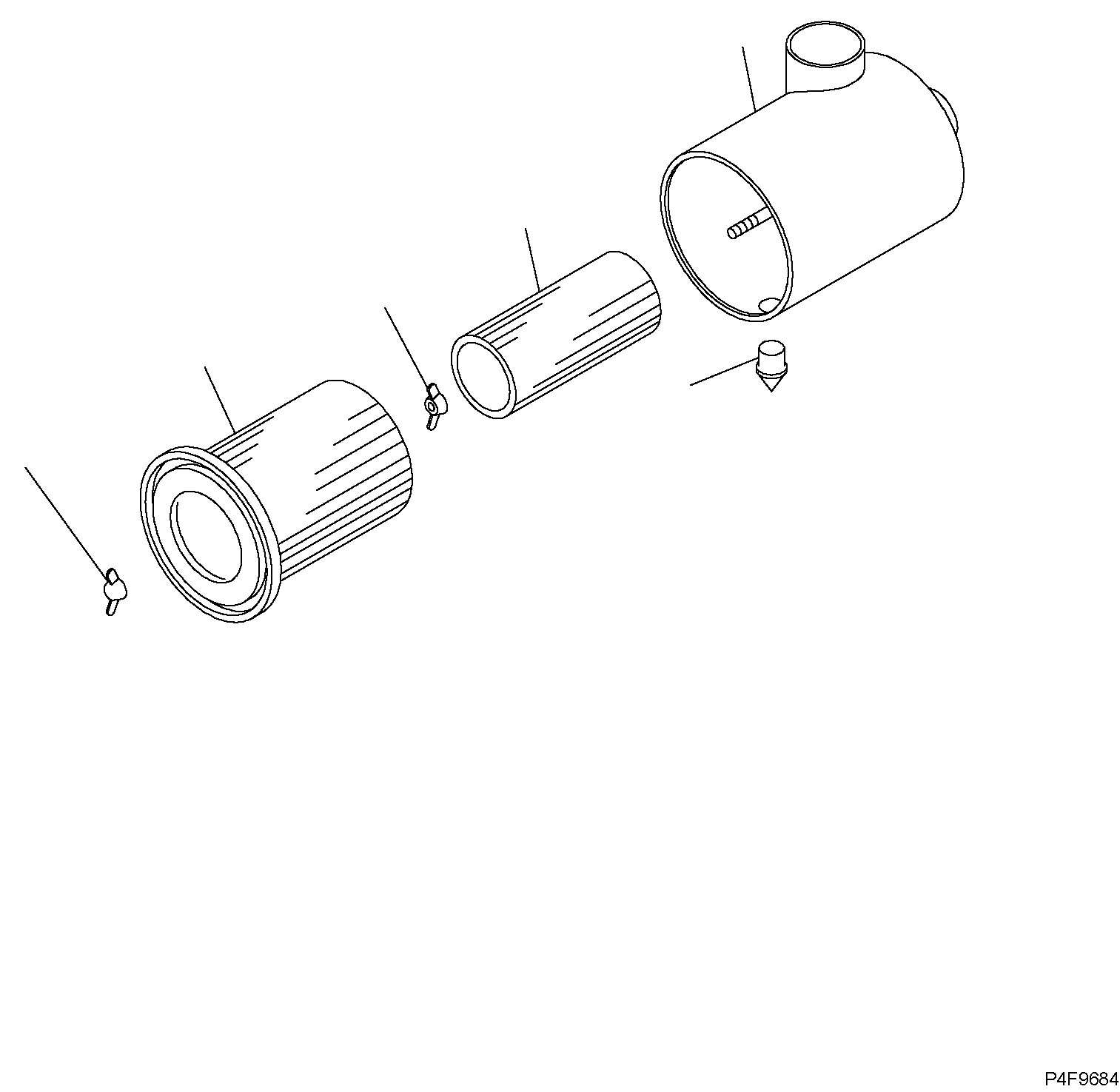 ELEMENT ASSY, INNER 3EE-02-22820 KOMATSU