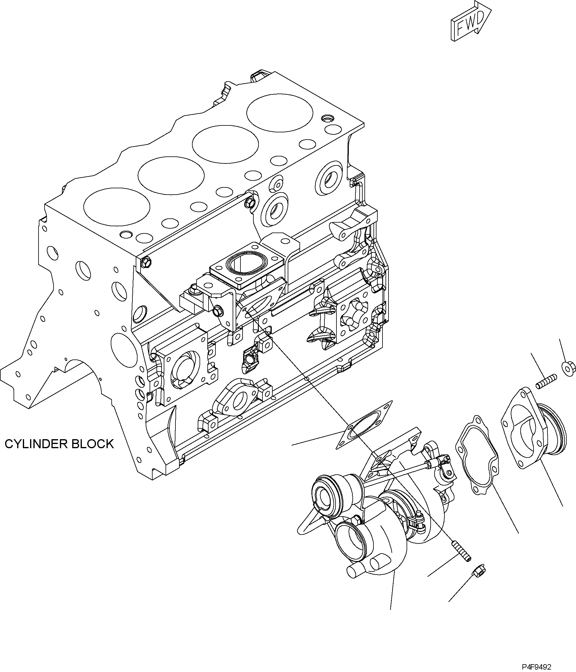 TURBOCHARGER ASSY 6205-81-8160 KOMATSU