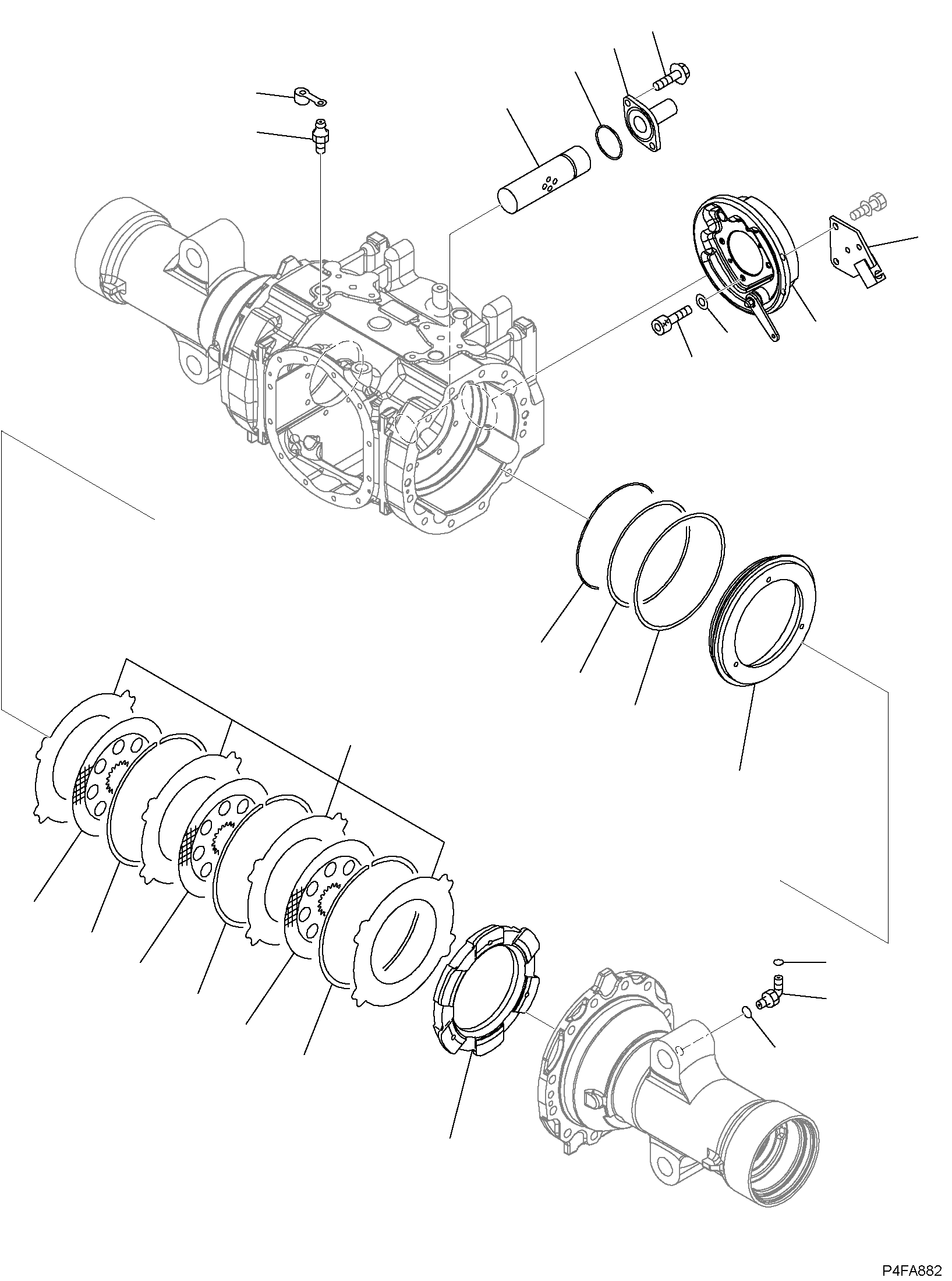 PARKING BRAKE ASSY 3EC-31-51110 KOMATSU