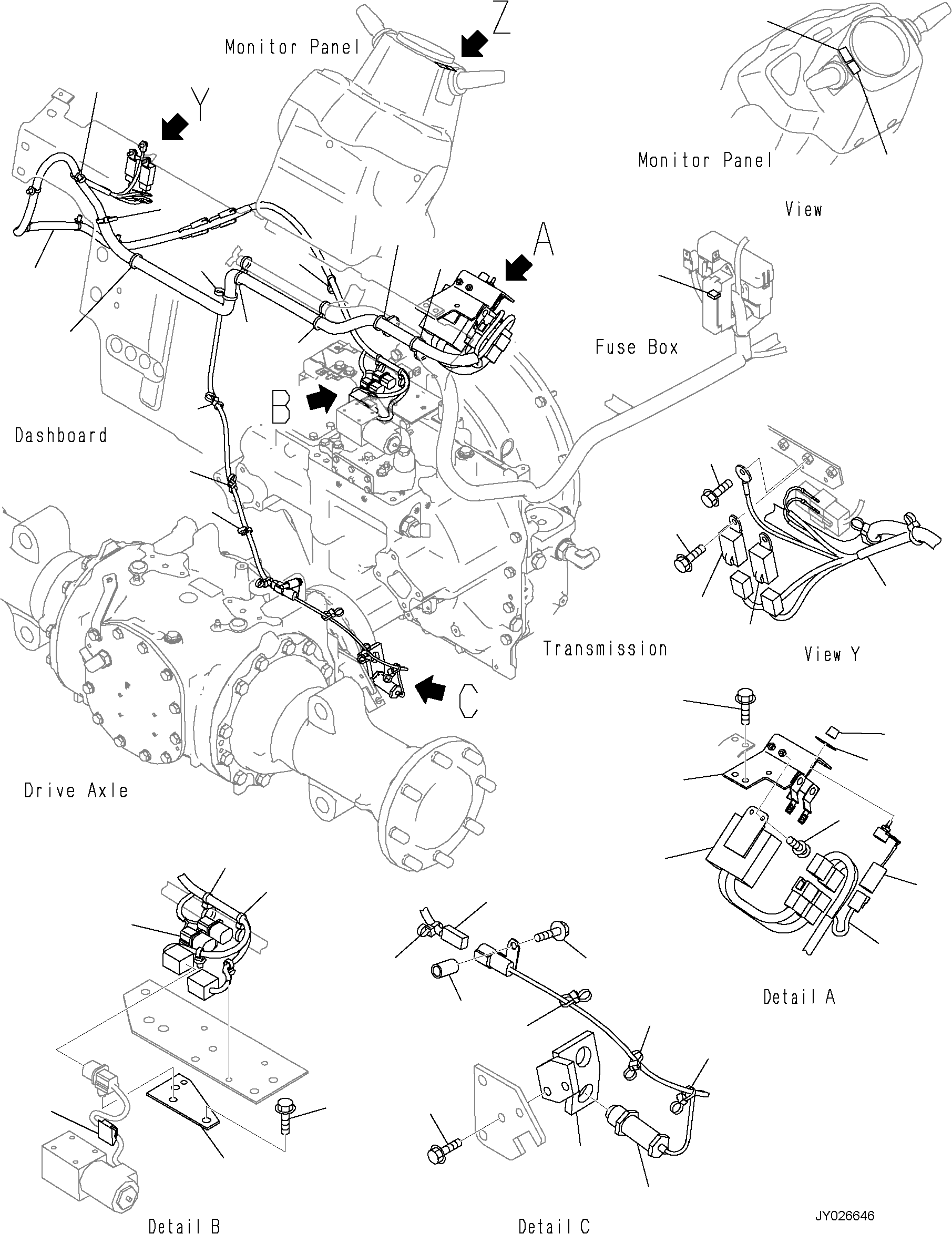Жгут проводов 3EC-55-57230 KOMATSU