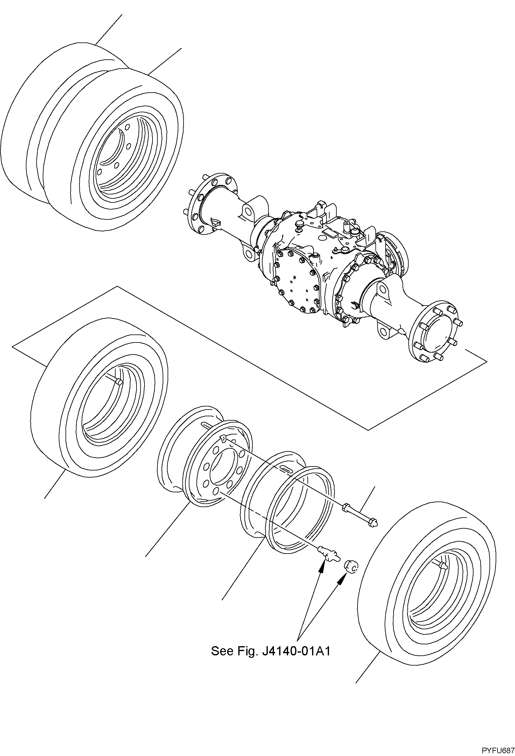 TIRE ASSY 37C-1GD-3160 KOMATSU