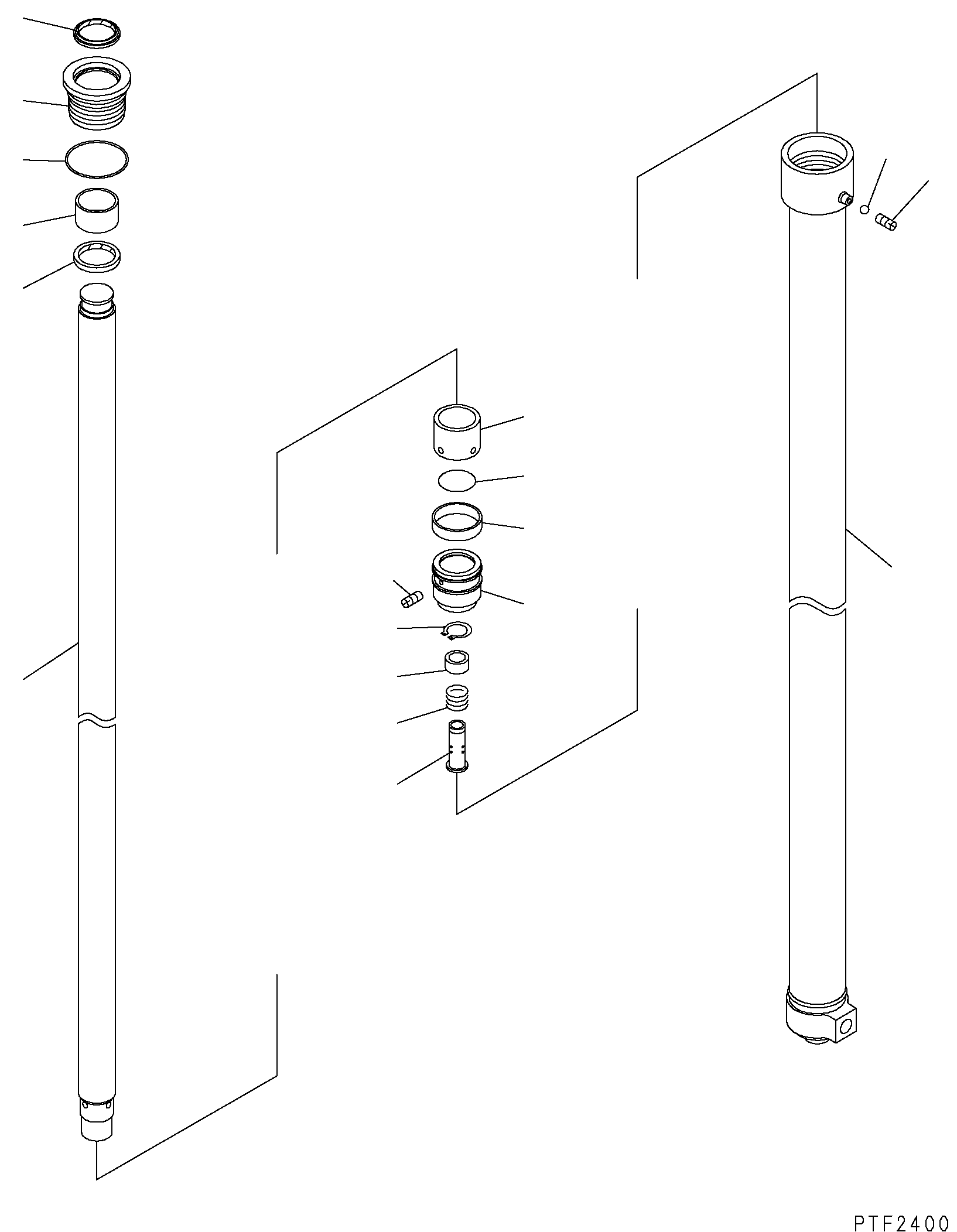 CYLINDER (3.5M MAST) KBB6717-15501 KOMATSU