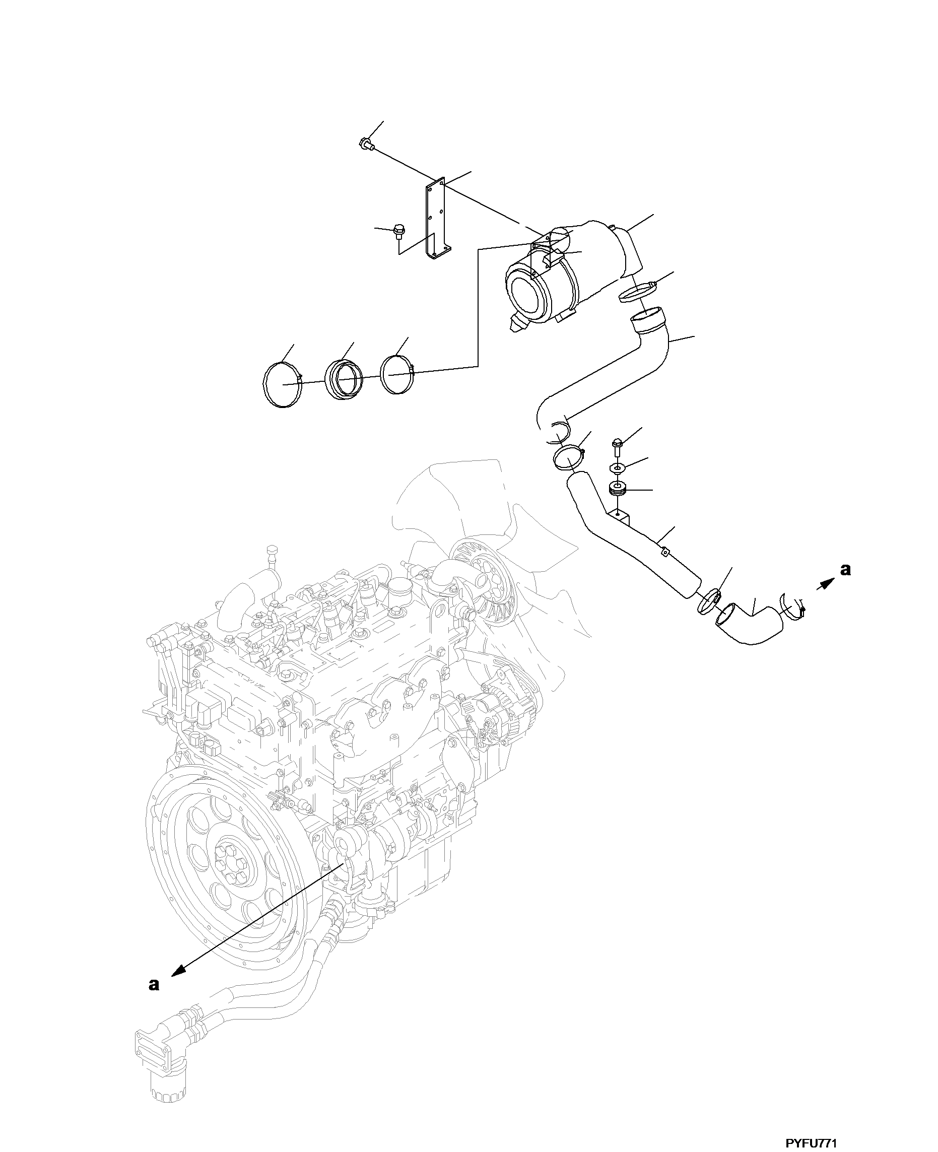 AIR CLEANER 3FD-02-33110 KOMATSU
