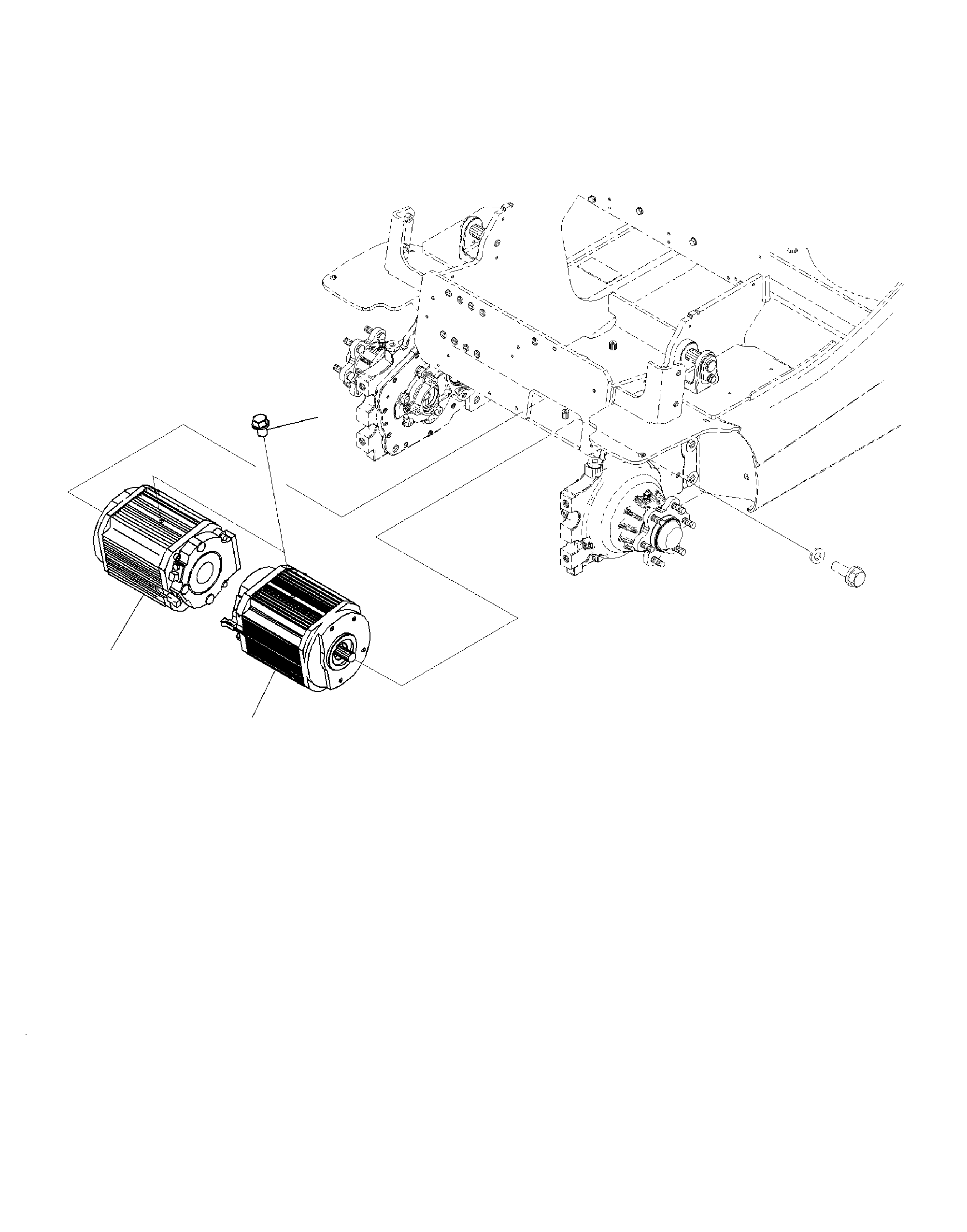 TRACTION MOTOR, L.H. 3BA-17-72120 KOMATSU