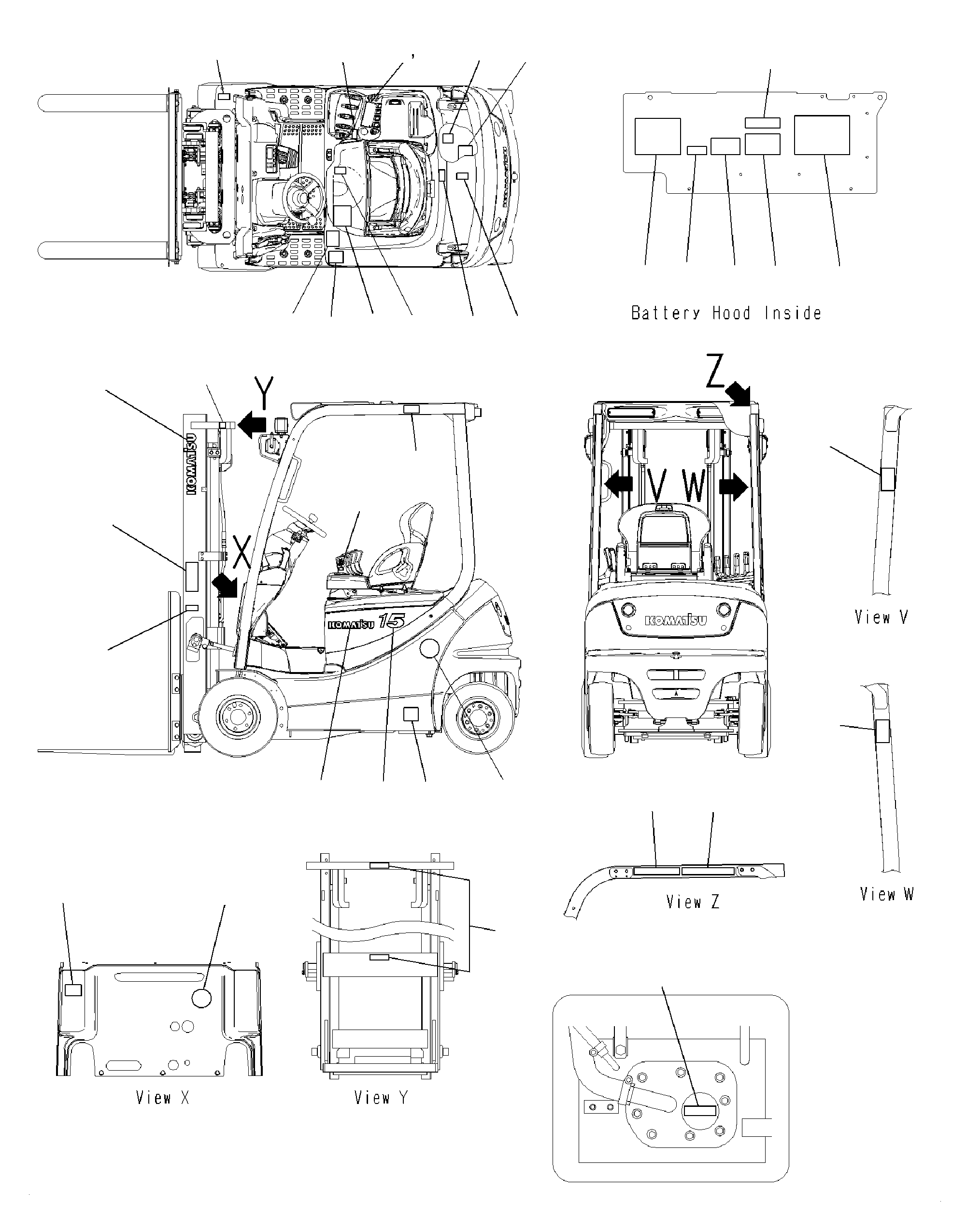 PLATE, MARK (1.5T) 37A-2FA-5050 KOMATSU