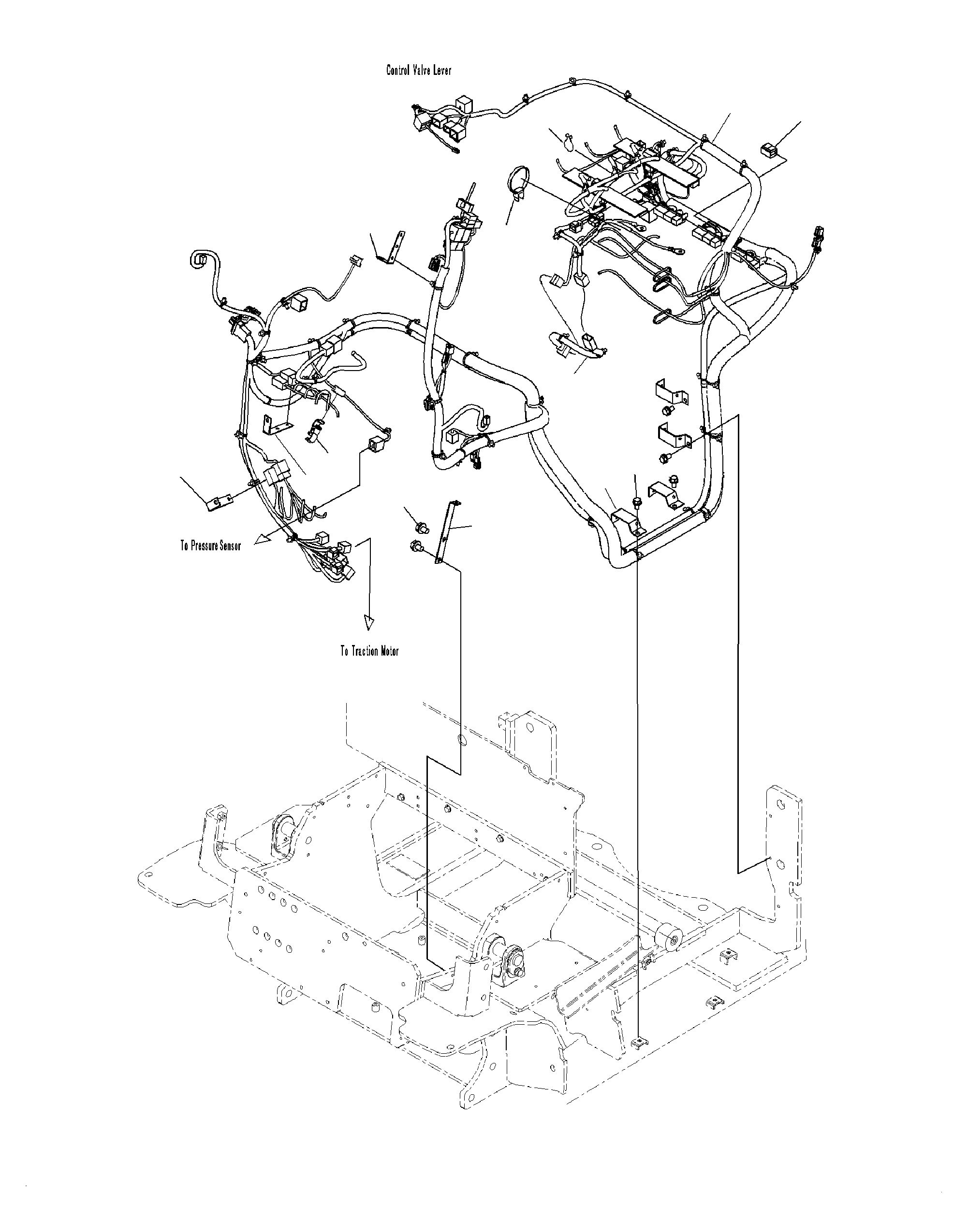 WIRE HARNESS 3BA-55-73530 KOMATSU