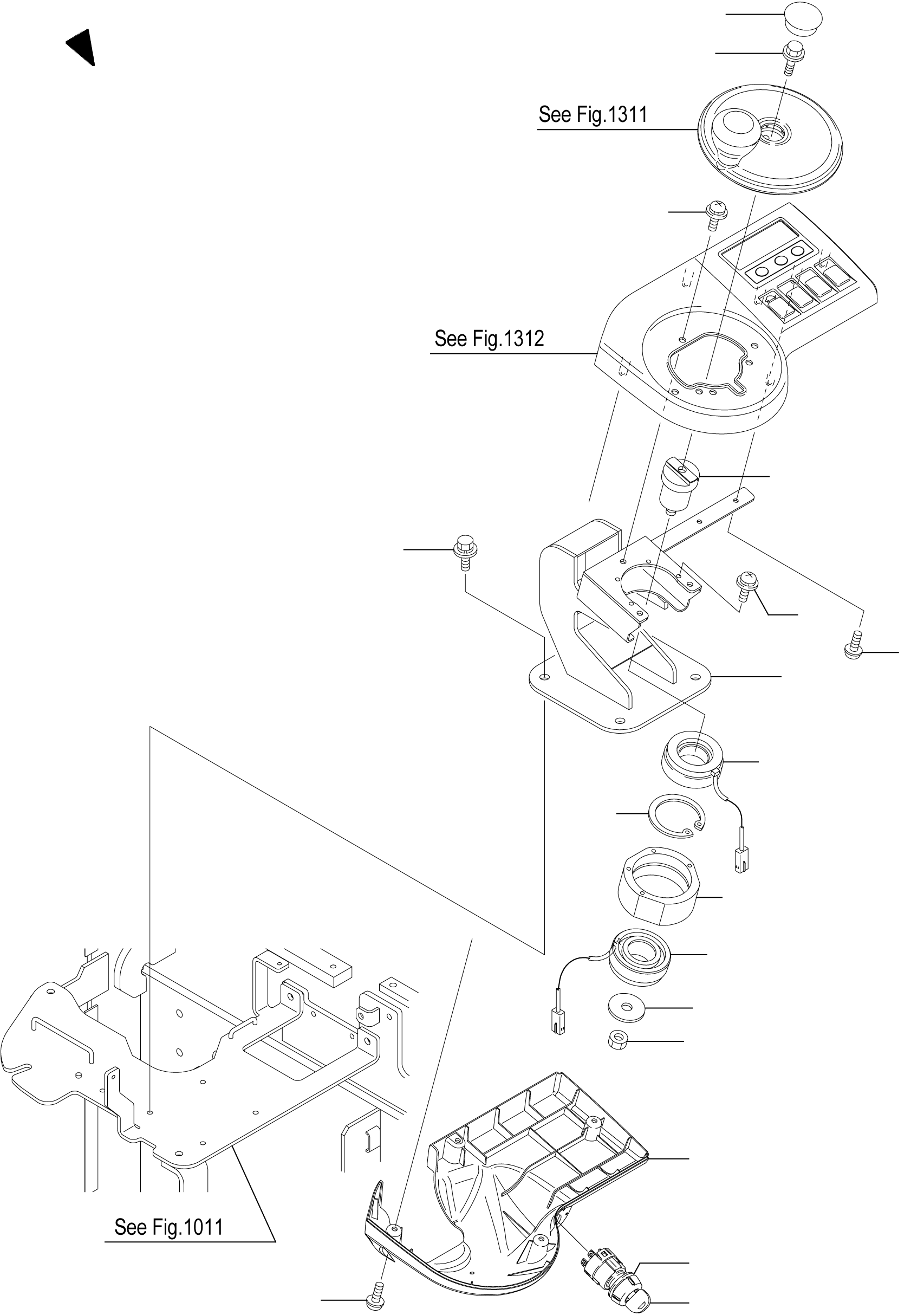 STEERING ASSY NU50007-17654 KOMATSU