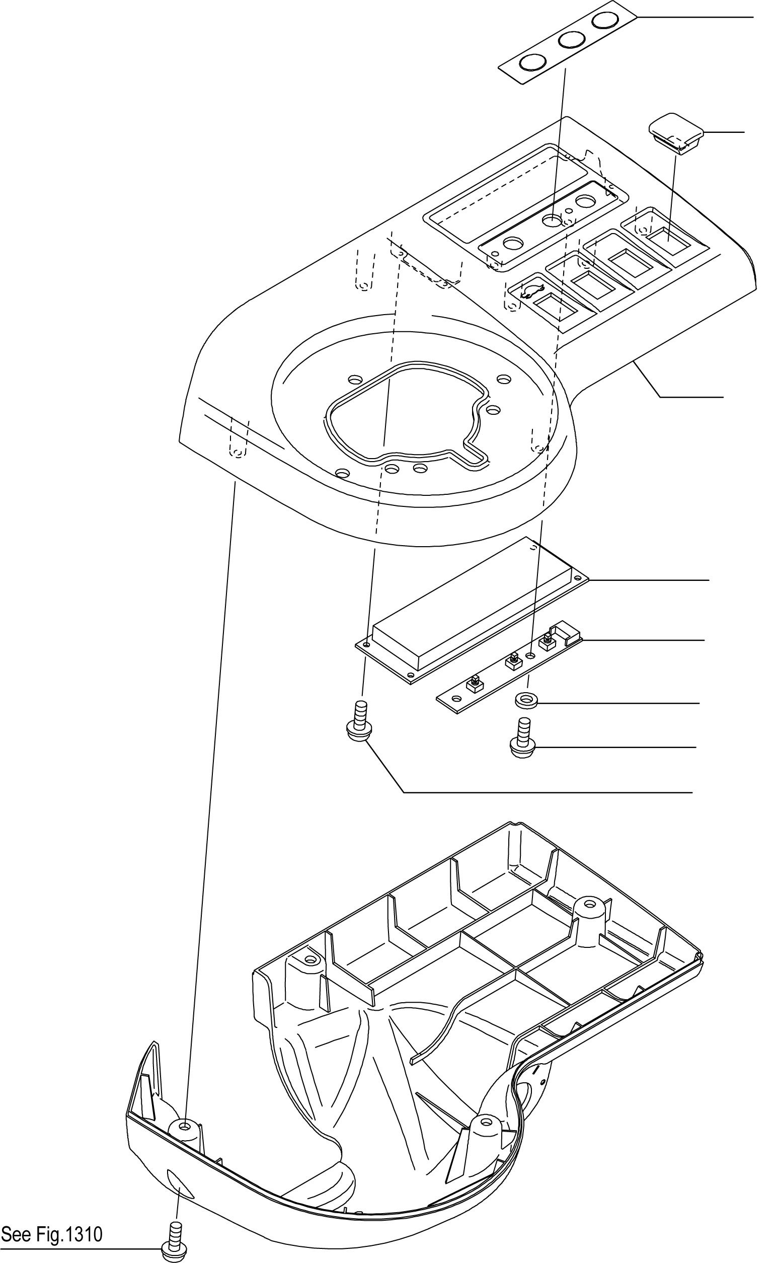 CAP, PANEL NU50005-64180 KOMATSU