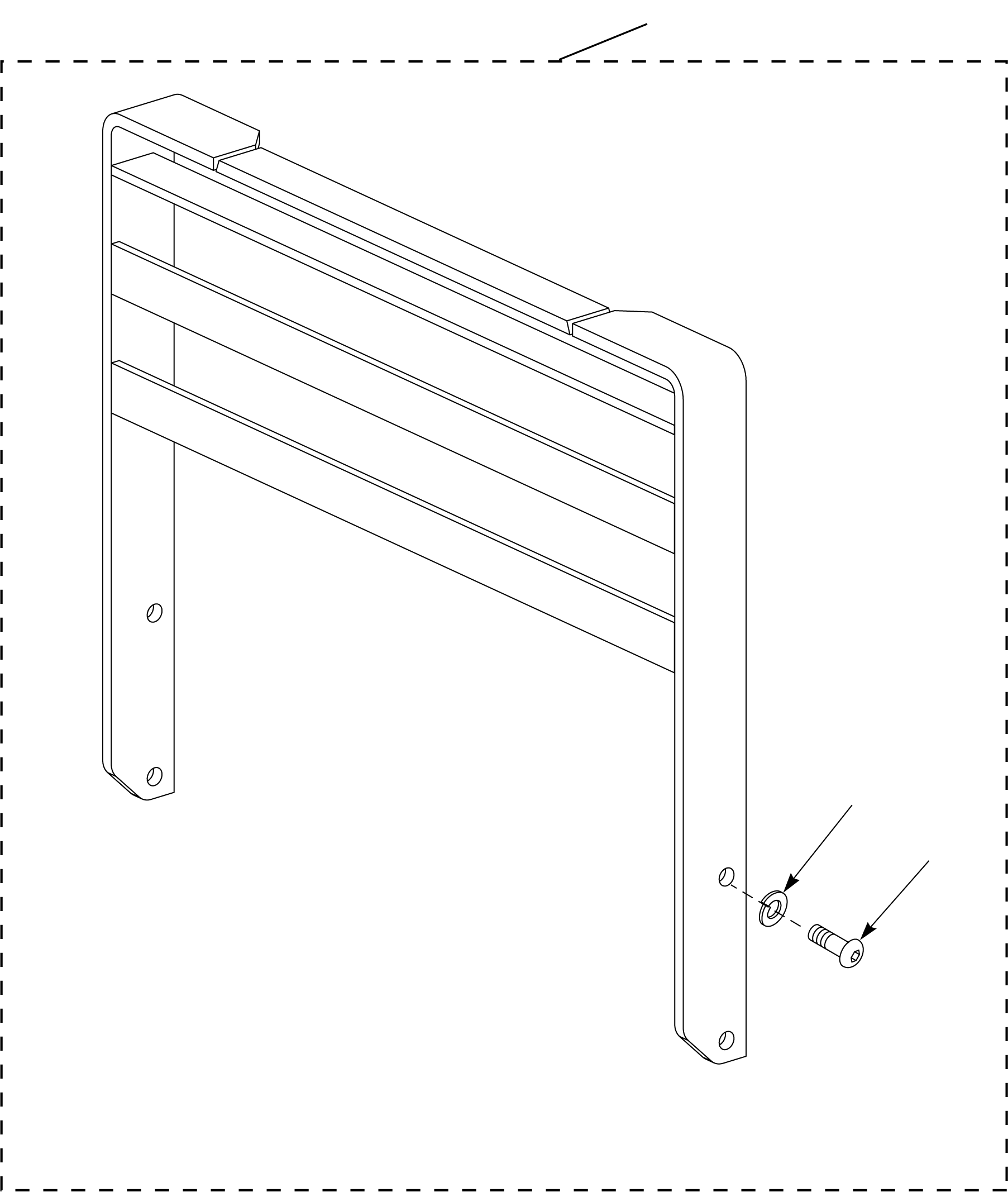 BACKREST, 33 X 36 IN., CLASS II CC251423 KOMATSU