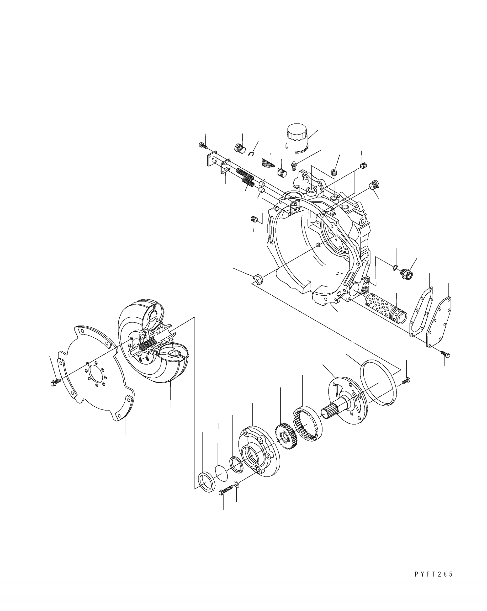 TORQUE CONVERTER A., STD, A 3EA-13-51201 KOMATSU