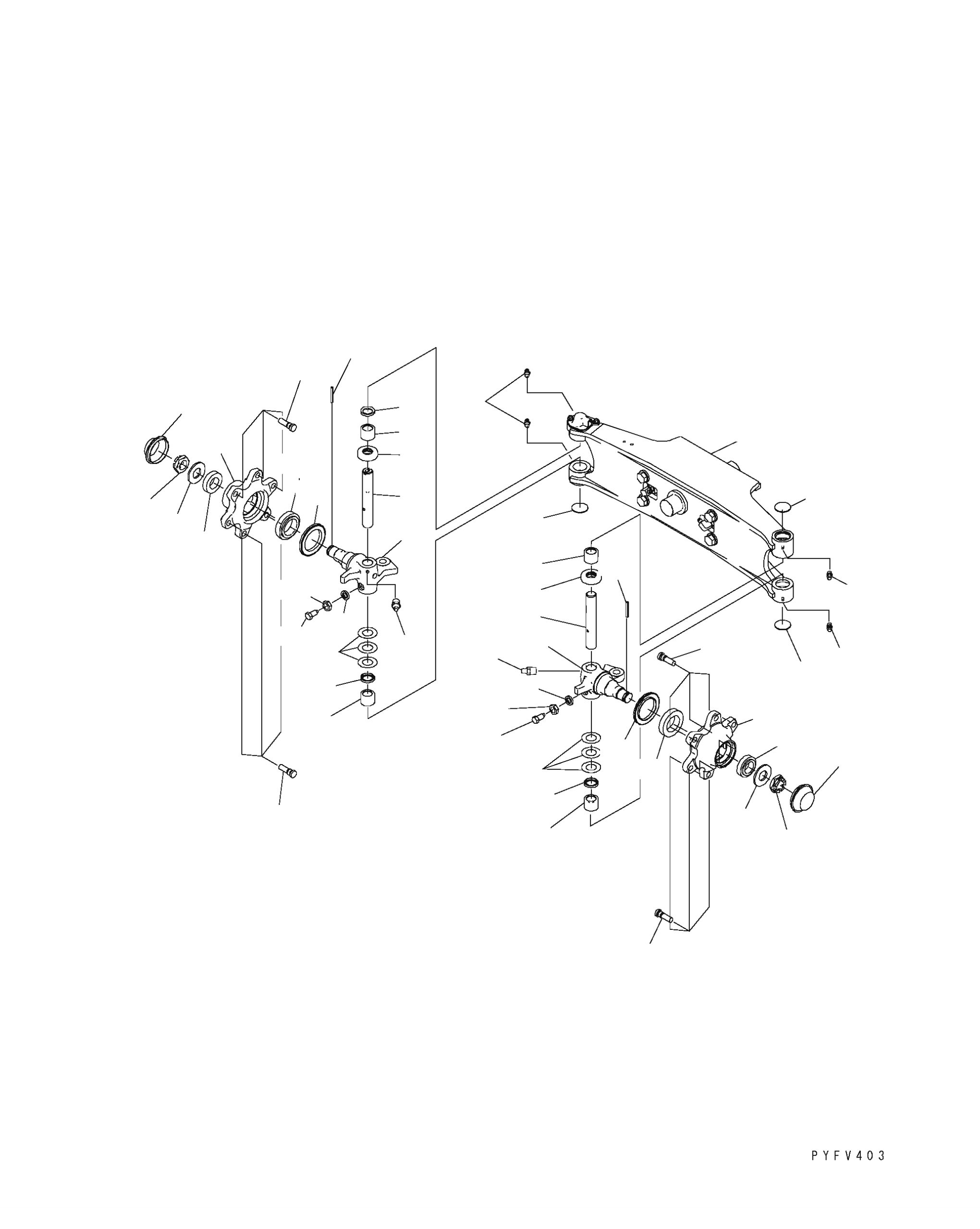 BEARING KIT, R. H., KING PIN 3EB-24-05121 KOMATSU
