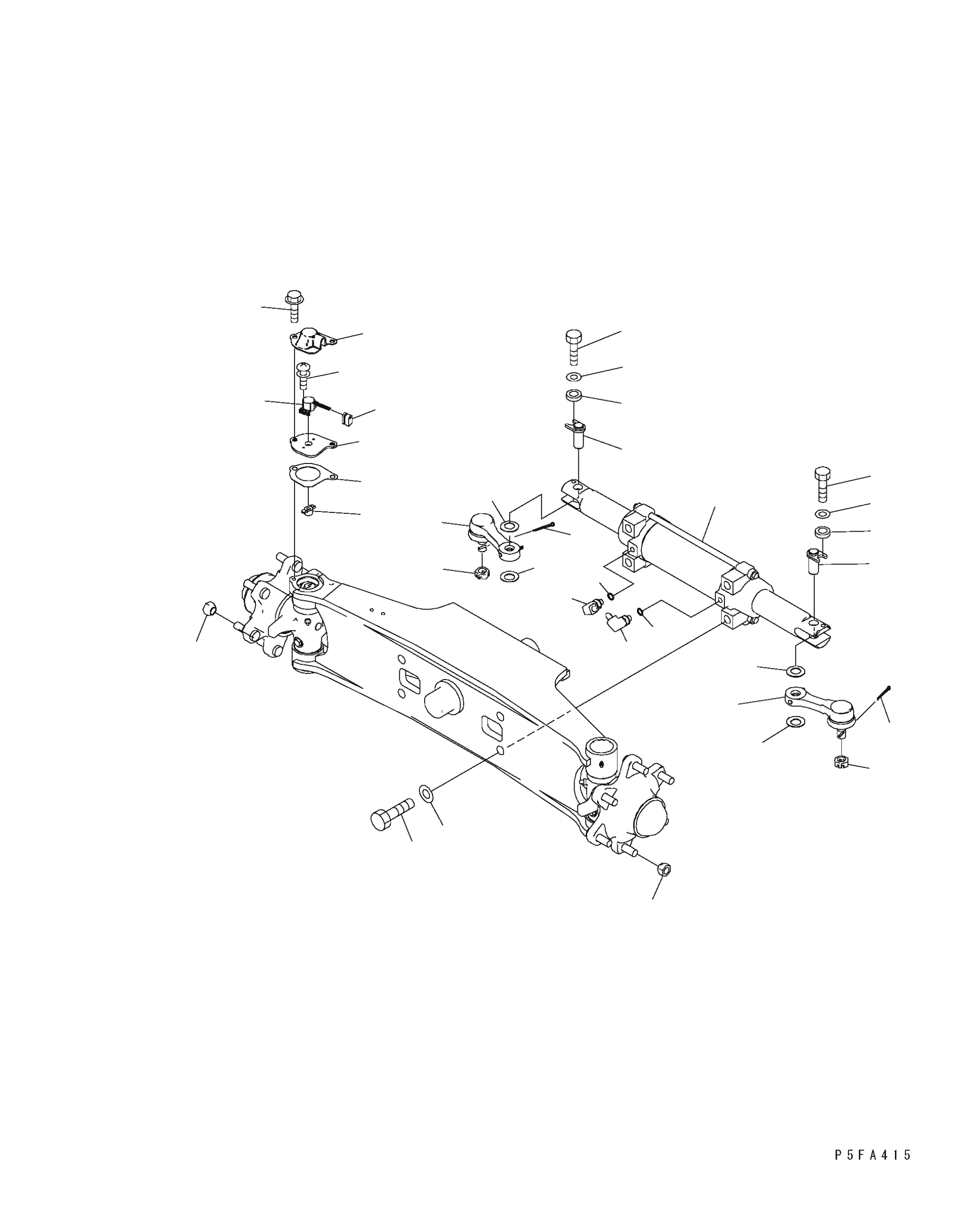 CYLINDER, POWER STEERING 3EB-64-51112 KOMATSU