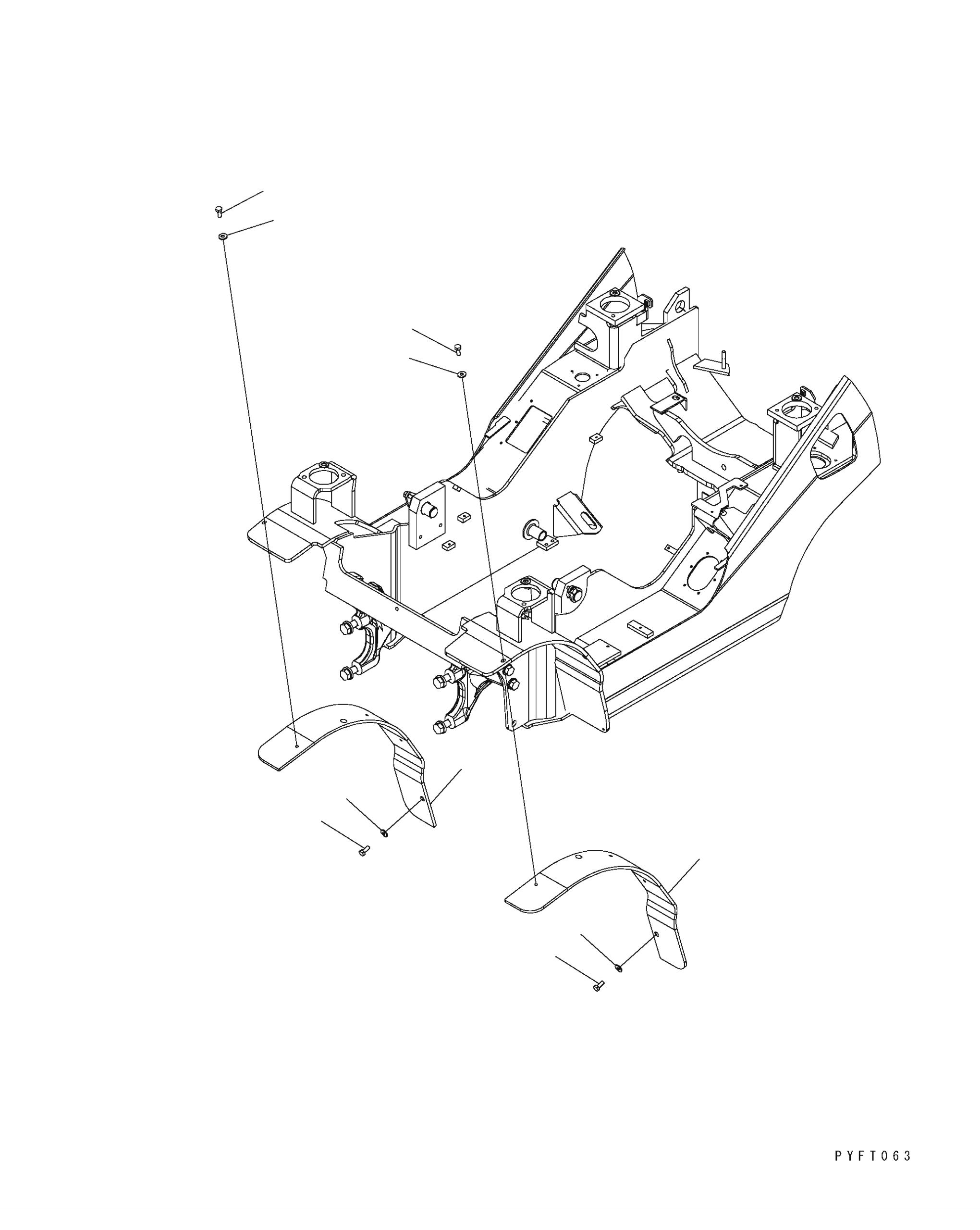 Крышка лев. 3EB-27-52210NK KOMATSU