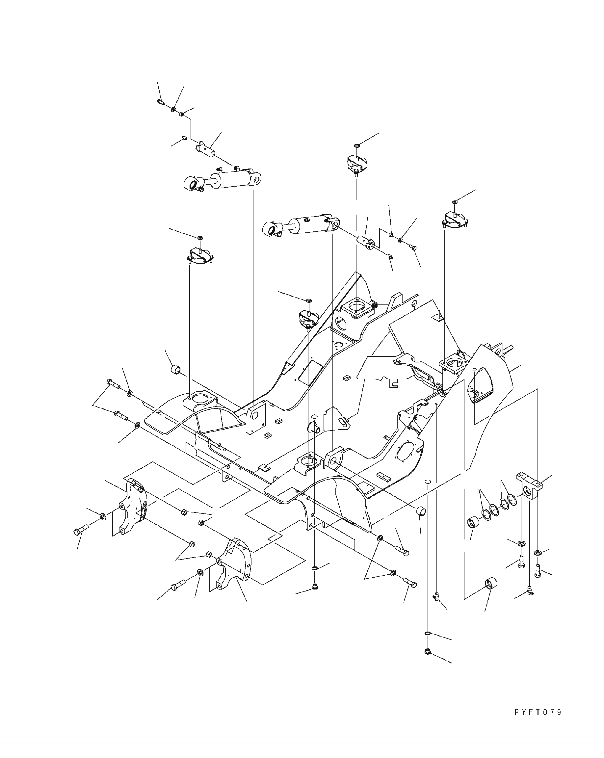 SUPPORT, RH 3EB-41-51130 KOMATSU
