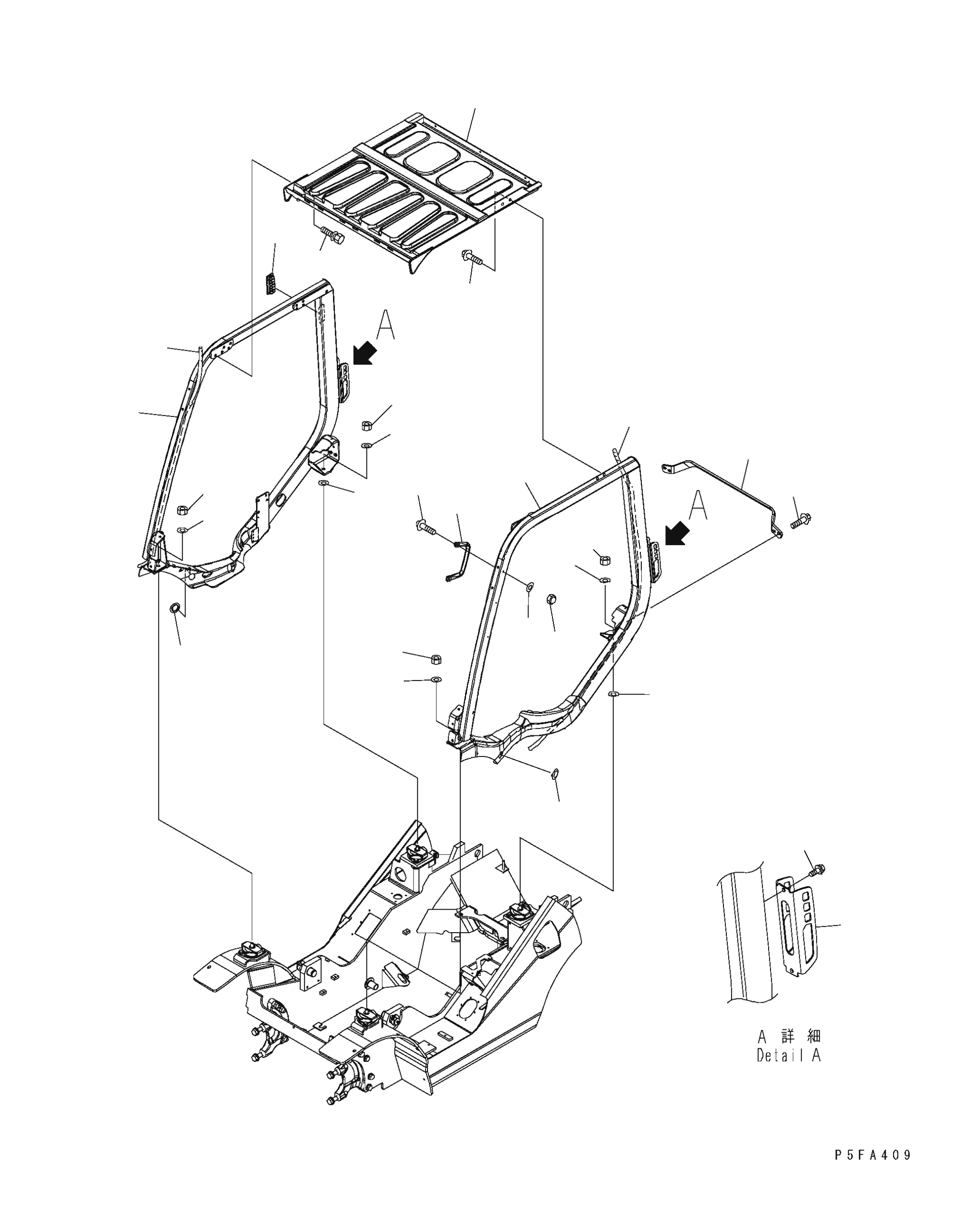 HEAD GUARD 3EB-51-64110XC KOMATSU