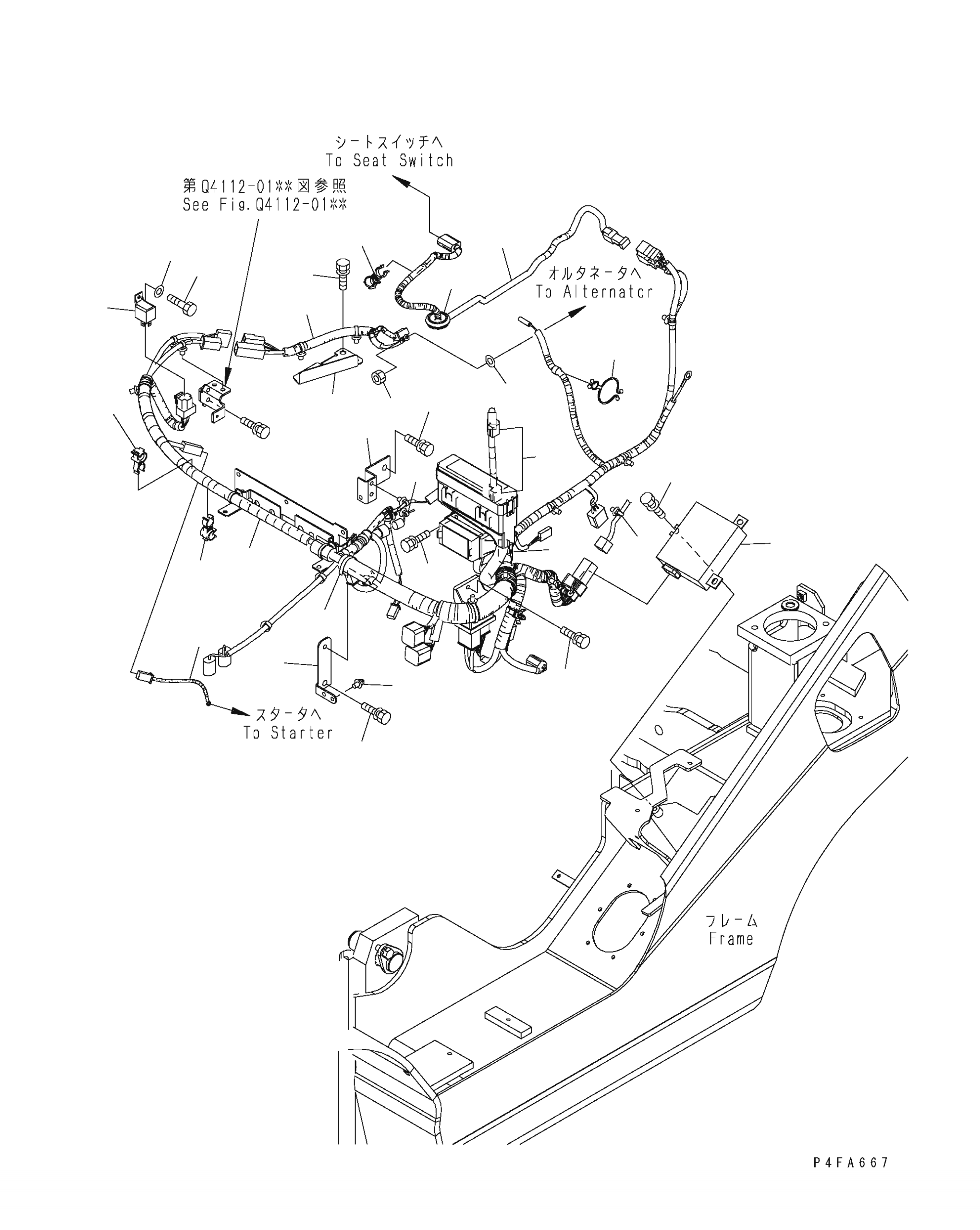 Жгут проводов 3EB-55-62411 KOMATSU