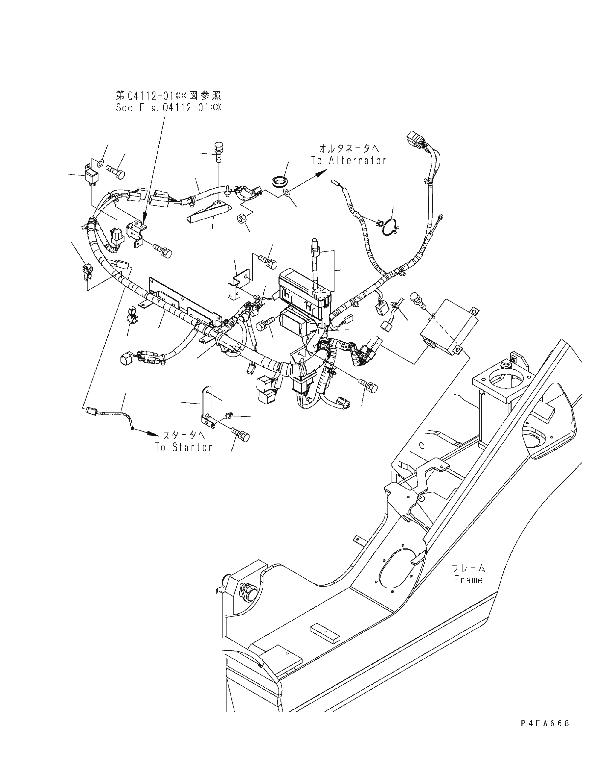 Жгут проводов 3EB-55-68210 KOMATSU