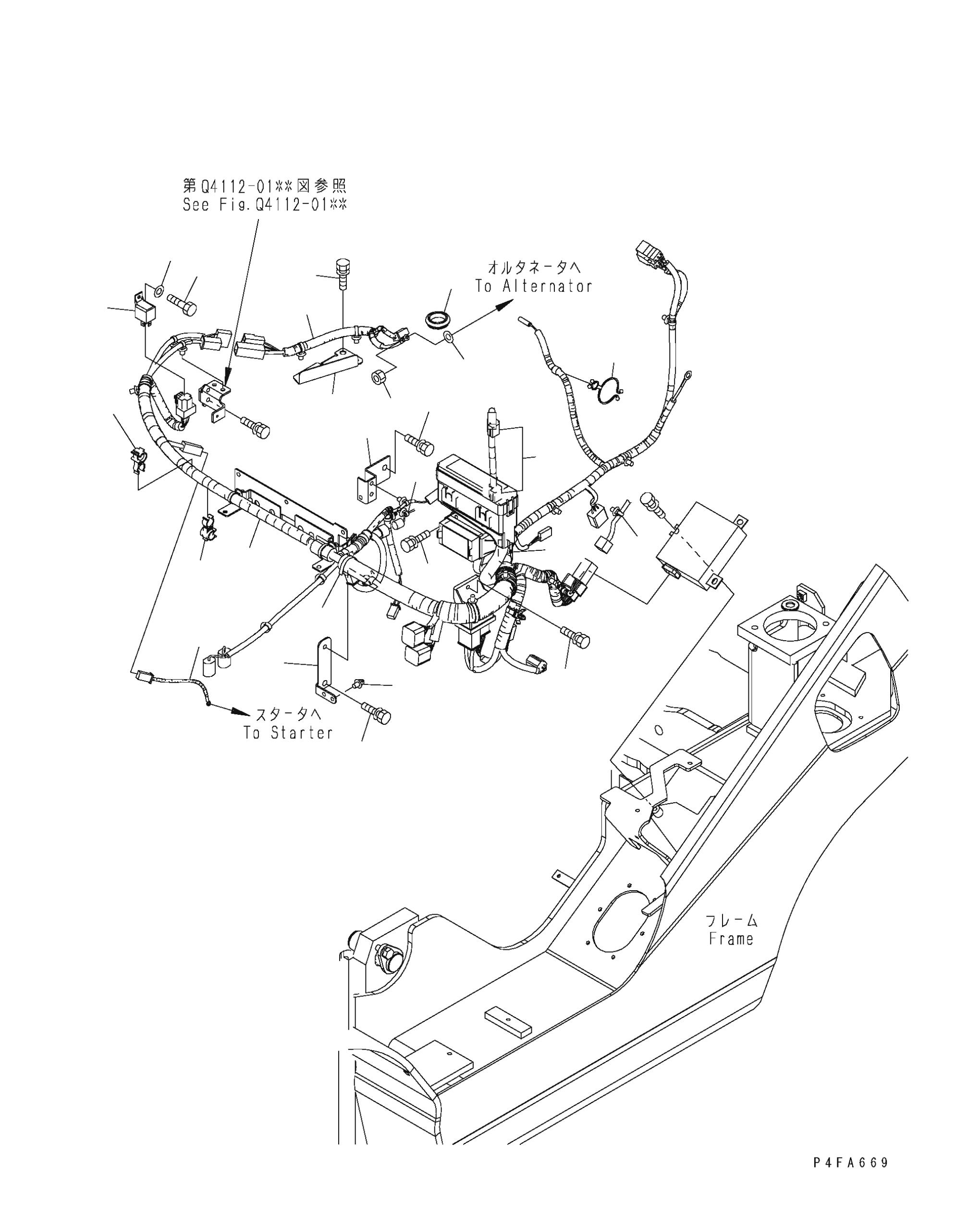 Жгут проводов 3EB-55-62560 KOMATSU