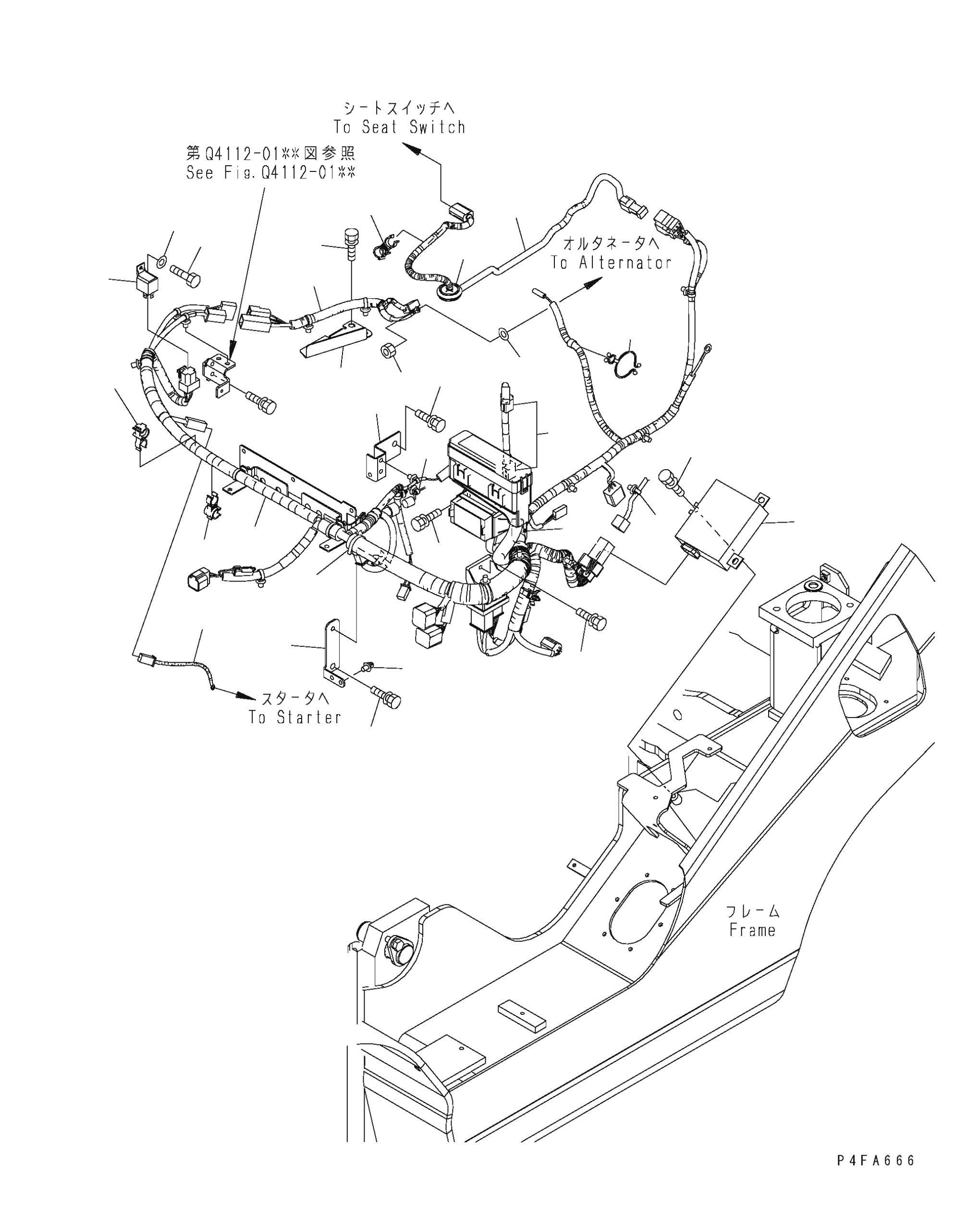 Жгут проводов 3EB-55-62441 KOMATSU